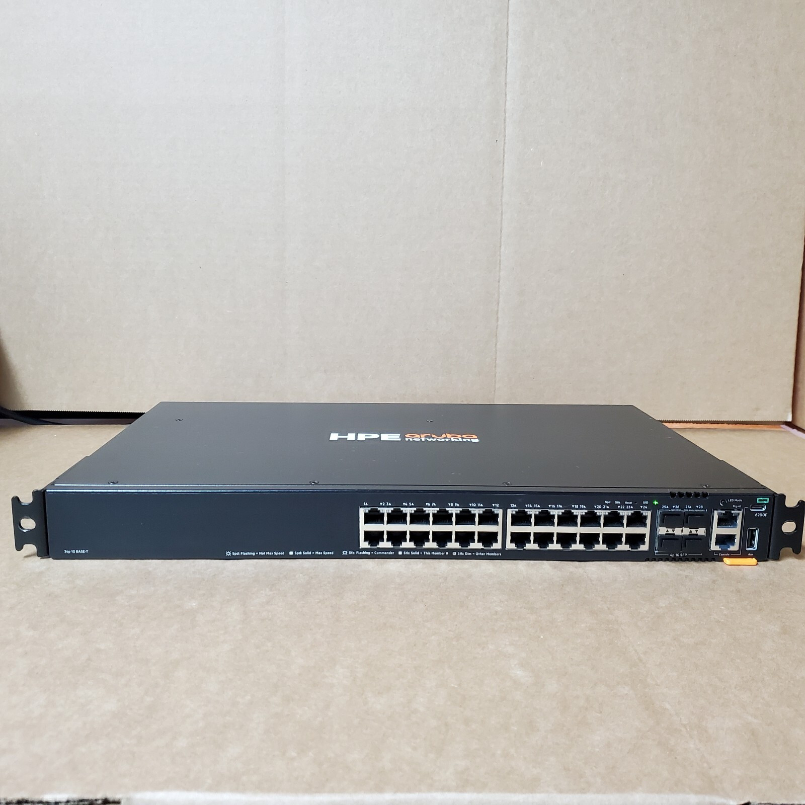 HPE ARUBA NETWORKING CX 6200F 24G 4SFP SWITCH	(S0M81A)