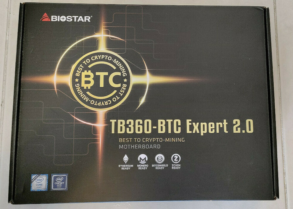 Biostar TB360-BTC Expert 2.0 Motherboard CPU i3 i5 LGA1151 Intel DDR4 17x PCI-E