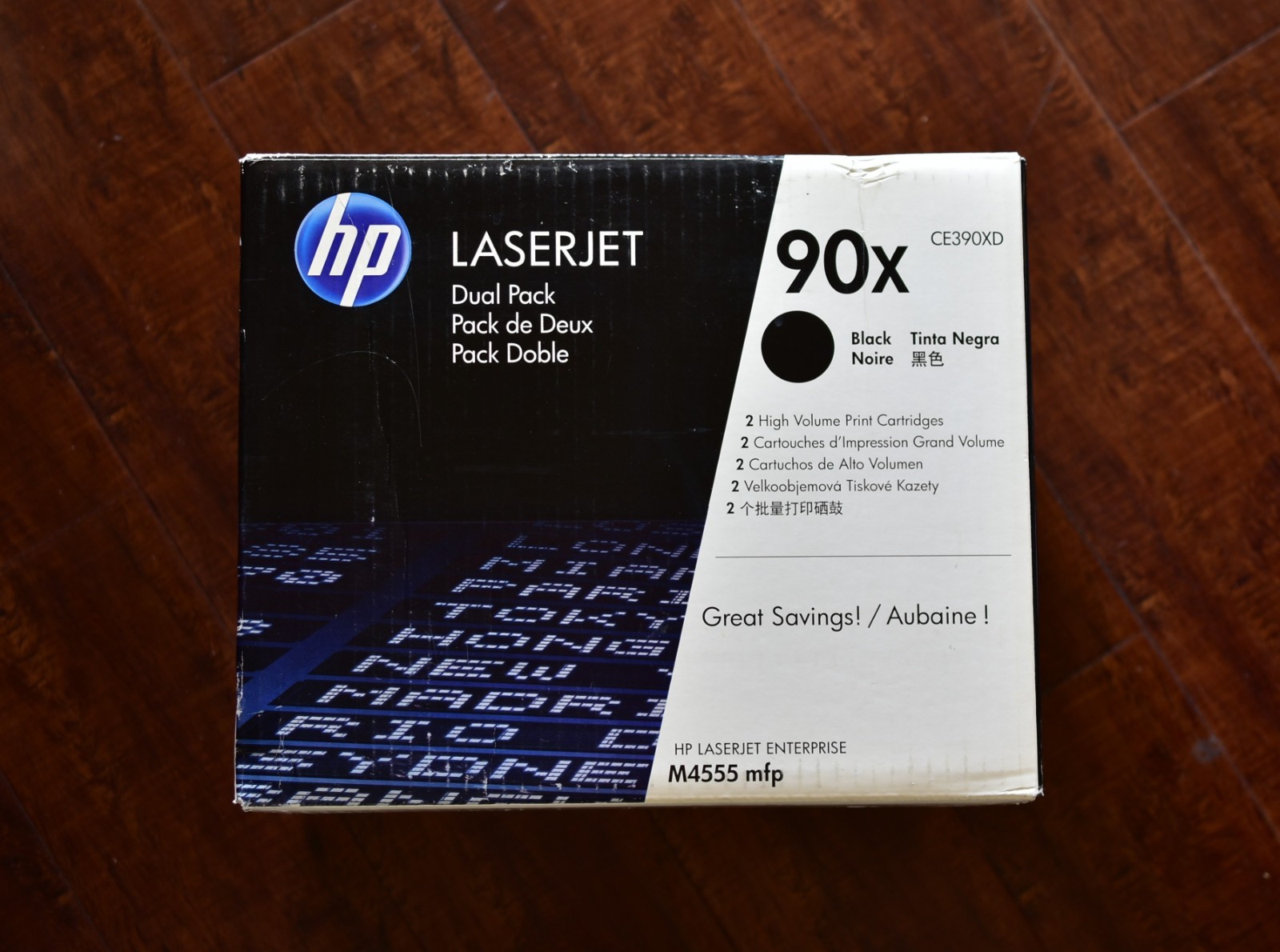 HP CE390X (90X) Hewlett Packard Black Toner Cartridge Genuine NEW OPEN BOX