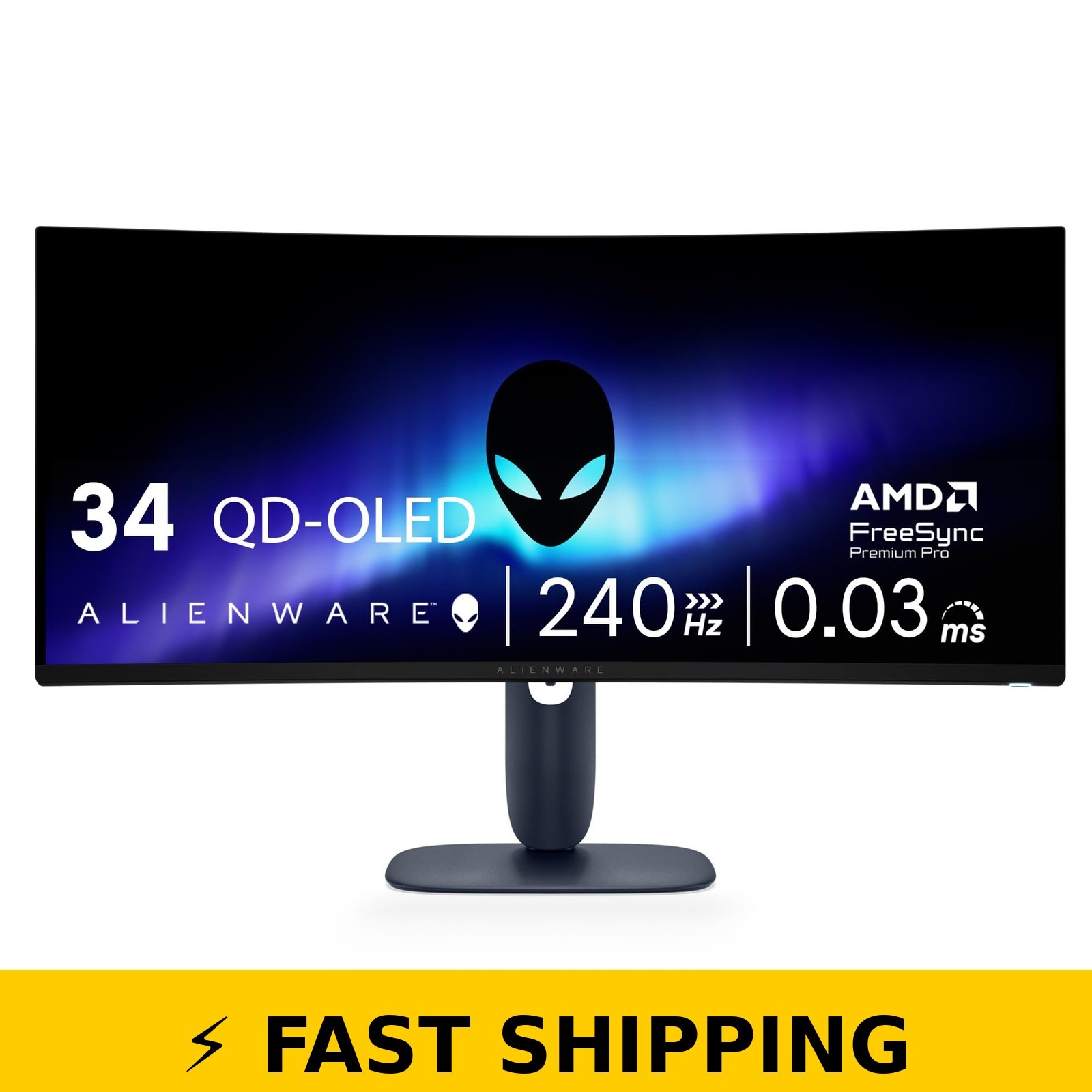Alienware 34" 240Hz QD-OLED Curved Gaming Monitor - AW3425DW