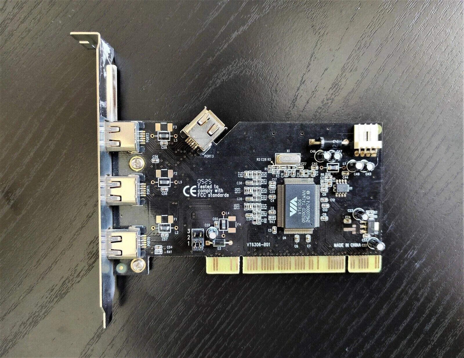 VIA VT6306-B01 4 Firewire Ports PCI Expansion Card