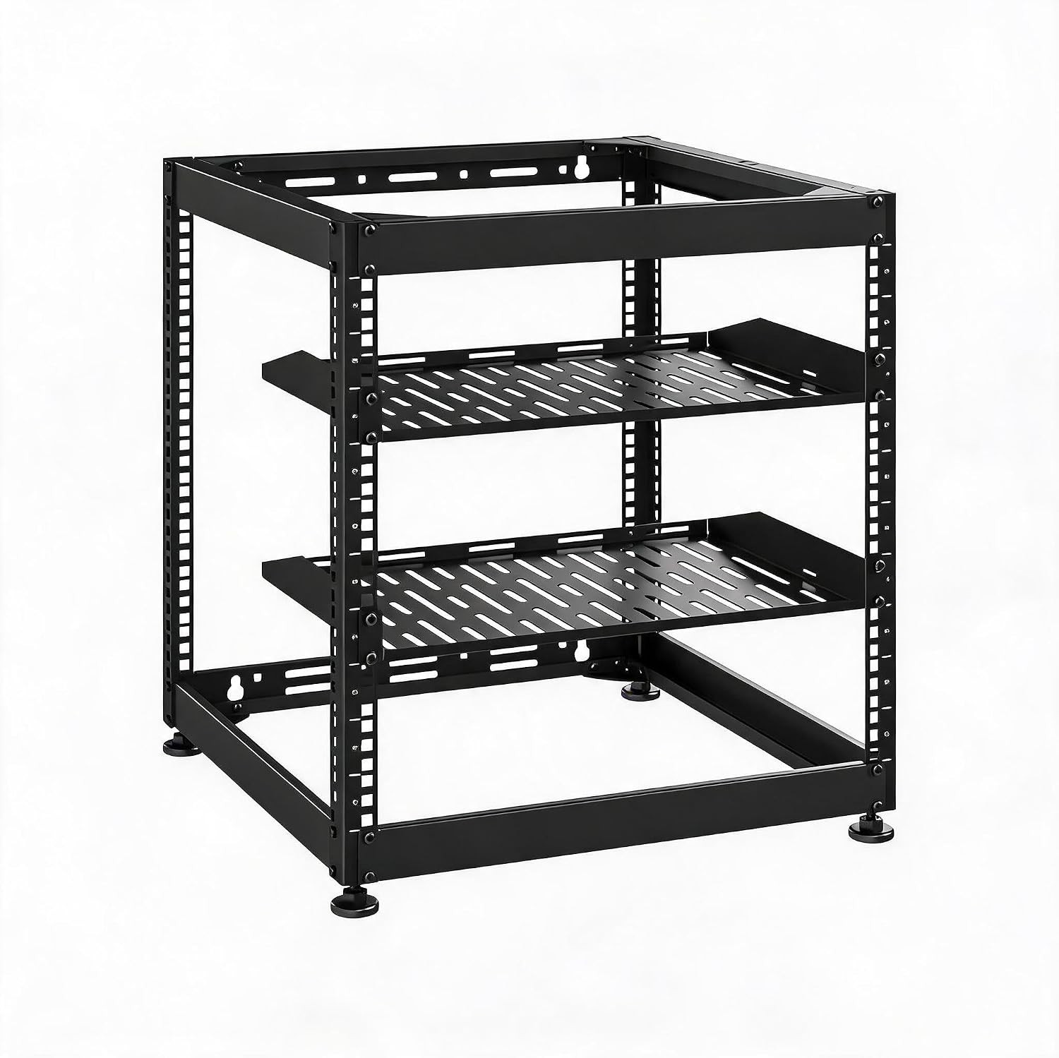 10/15/20U Open Frame Network Server Rack w/Casters Shelves Wall,Mount Floor