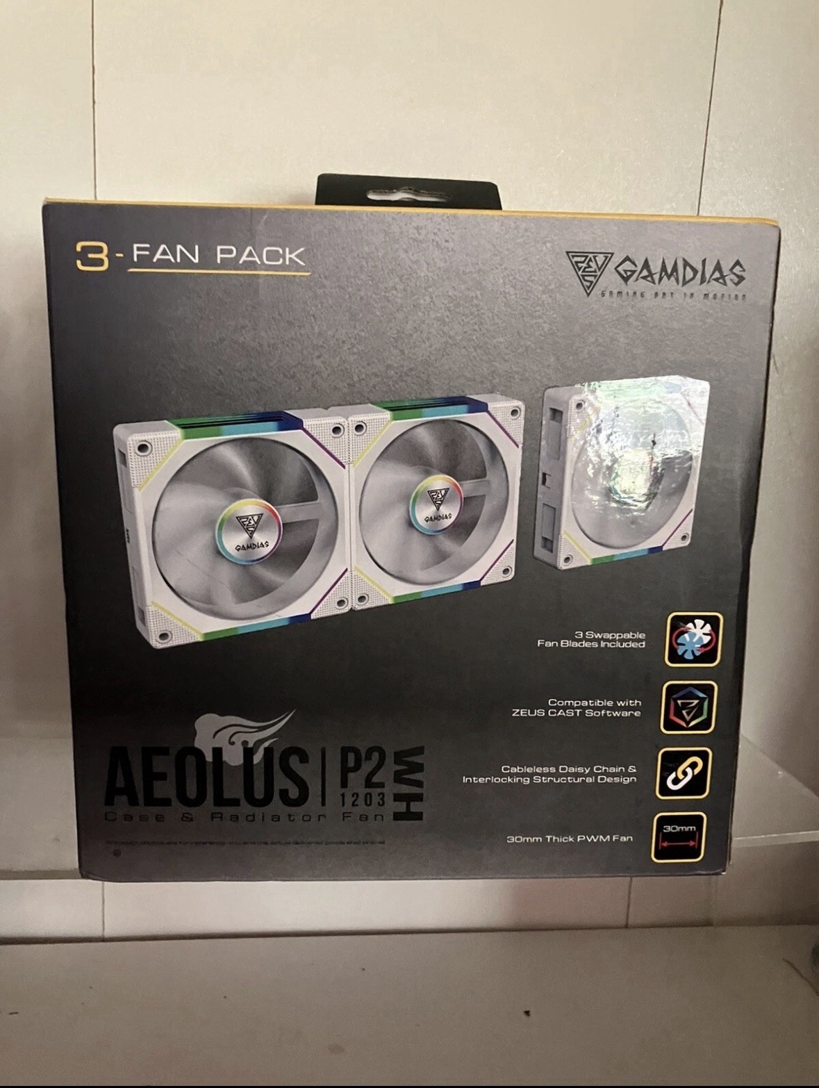 Gamdias Aeolus p2 1203u 3-Pack Fans