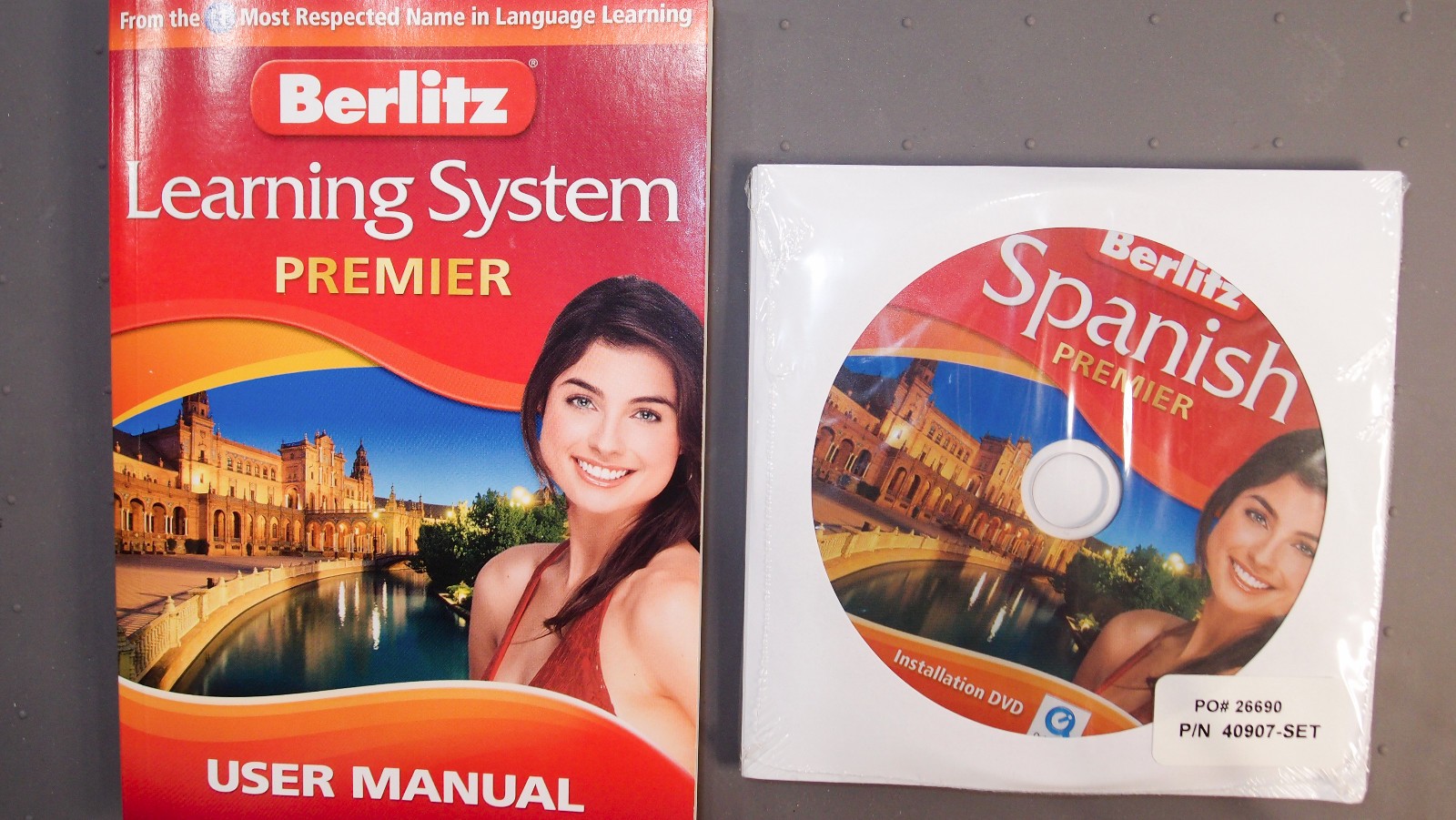 Berlitz Premier Spanish language instruction software; 4 CDs; Windows and Mac