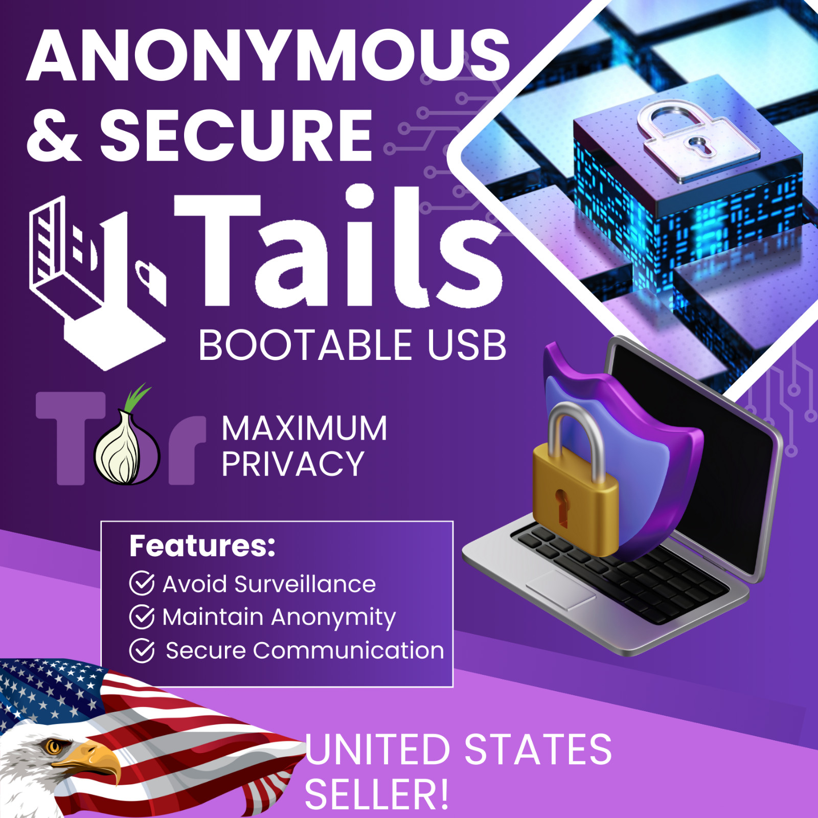 Tails OS Bootable USB – Anonymous Secure Linux for Windows Mac PC