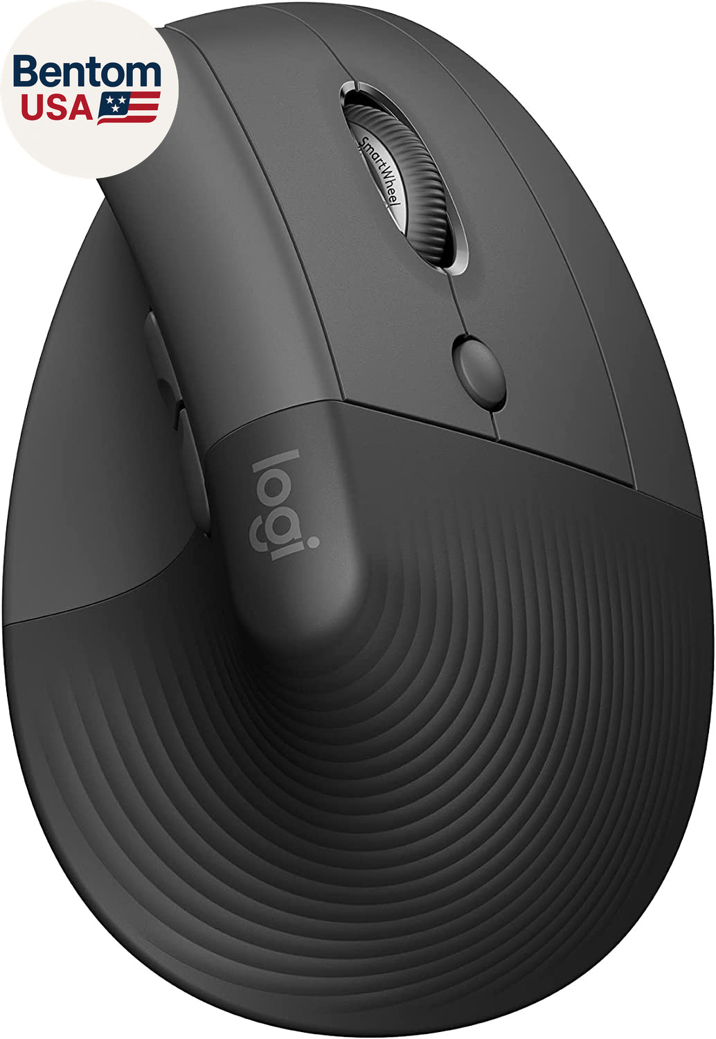 Lift Vertical Ergonomic Mouse, Wireless, Bluetooth or Logi Bolt USB Receiver, Qu