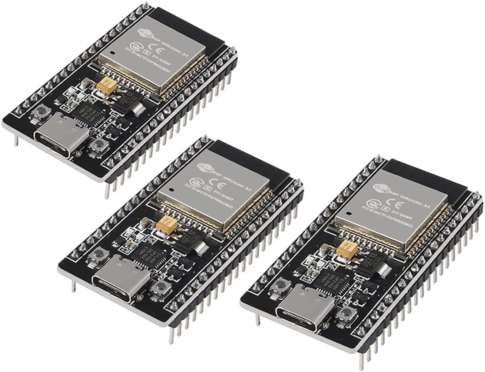 3pcs ESP32 CP2012 USB C Development Board Modules, WiFi Bluetooth Dual Core, 38