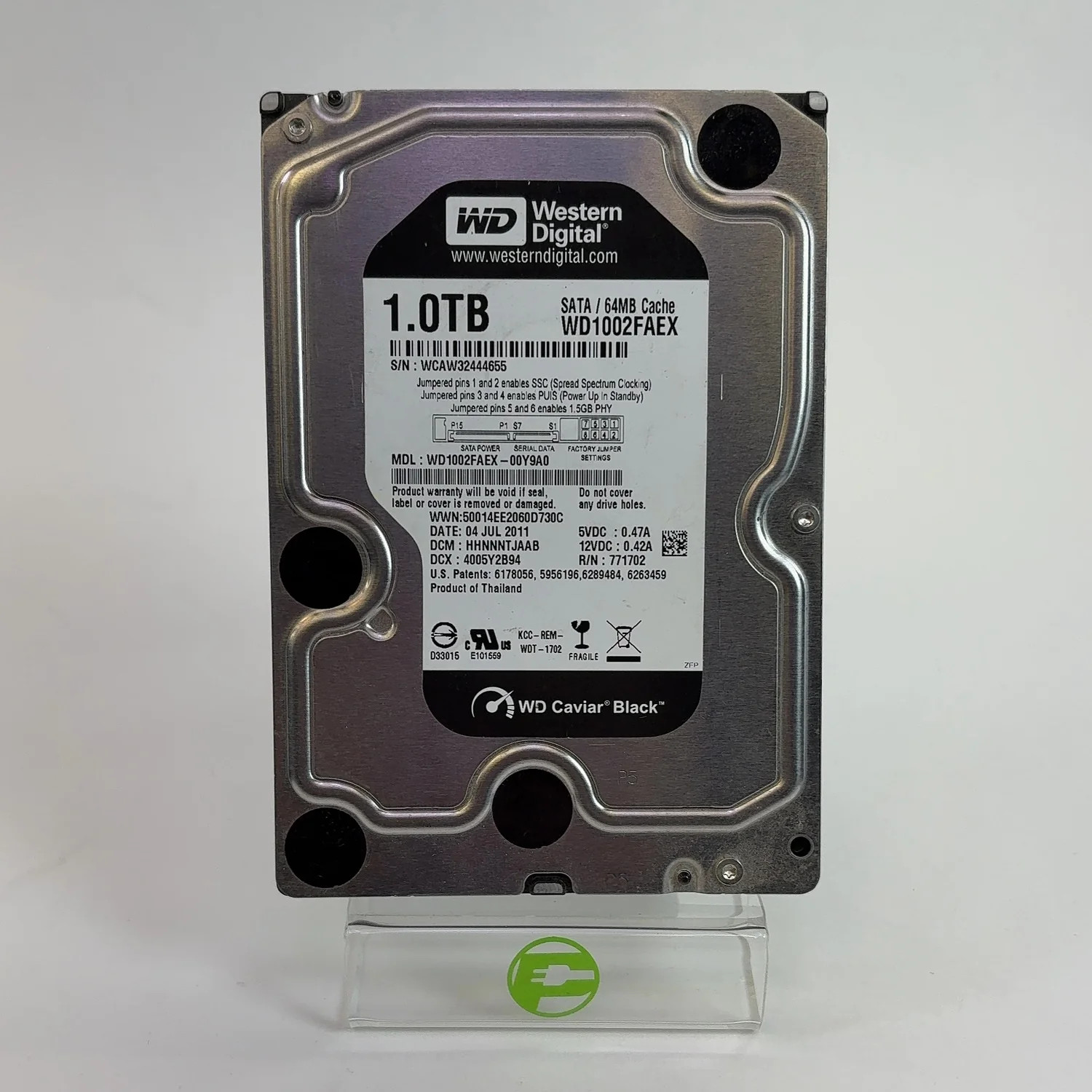 Western Digital WD 3.5" WD Caviar Black 1TB SATA III 6Gbps HDD WD1002FAEX-00Y9A0