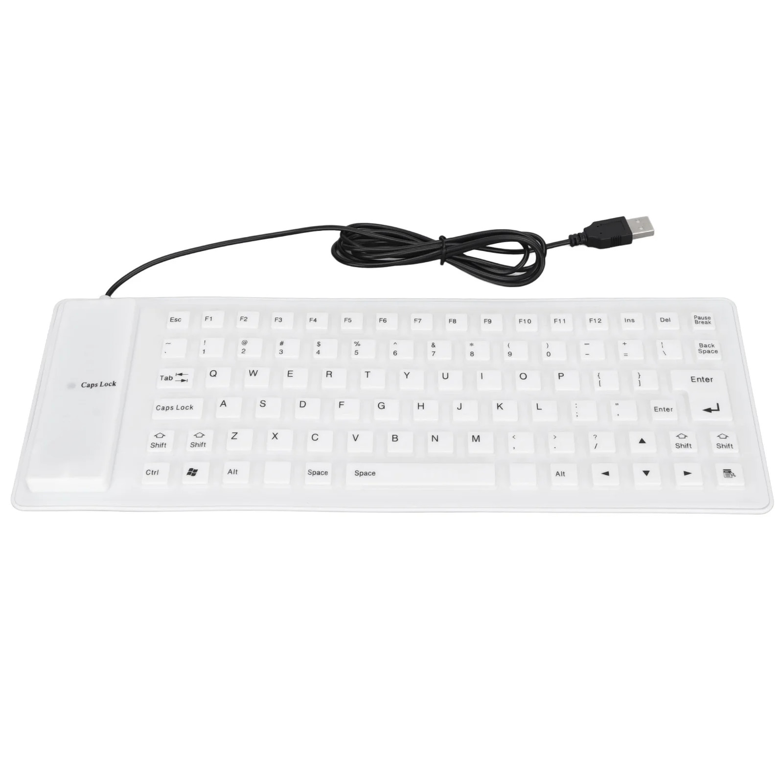 85 Keys Silicone Keyboard Fully Sealed Design Lightweight Portable Silent Soft C