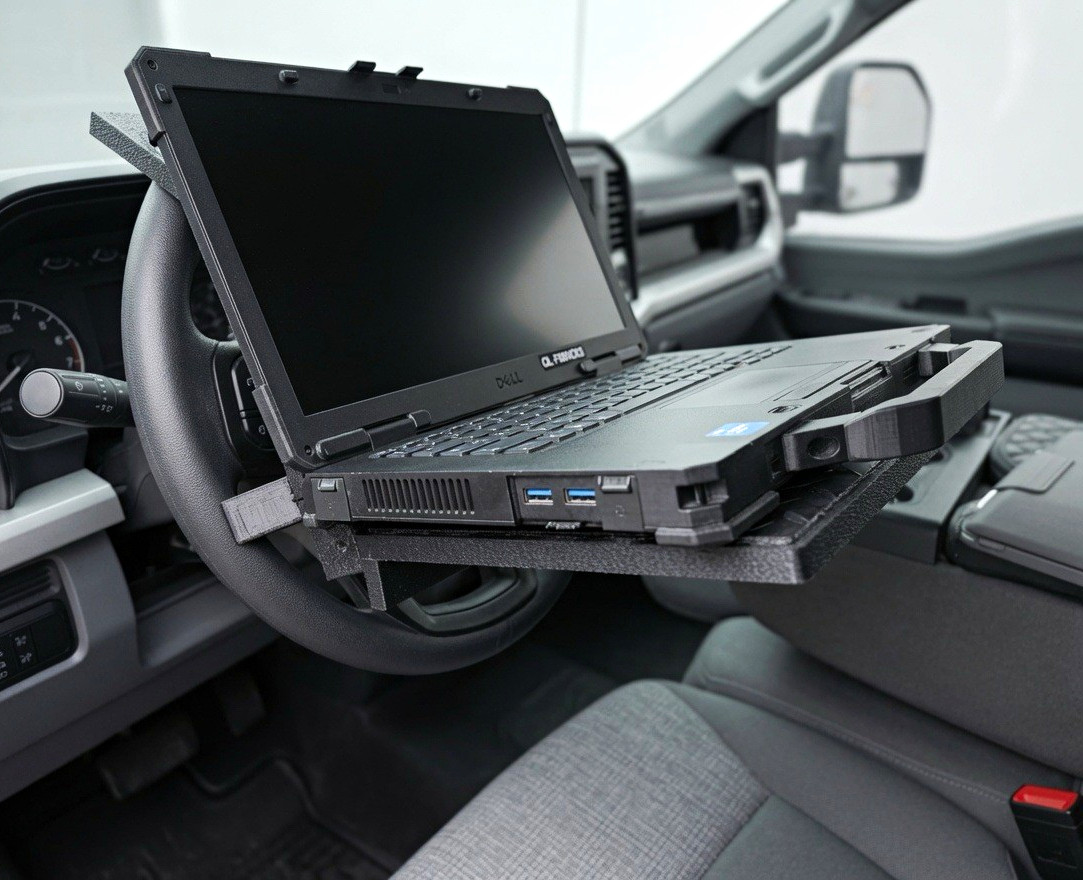 Service Technician Steering Wheel Laptop Mount, Universal fit