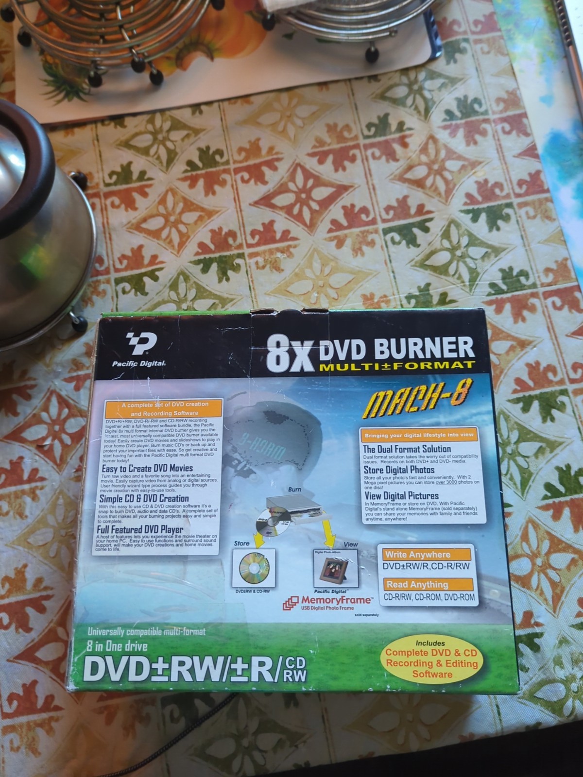 Pacific Digital Xtreme 8-DVD Burner Writer Multi-Format External DVD+R
