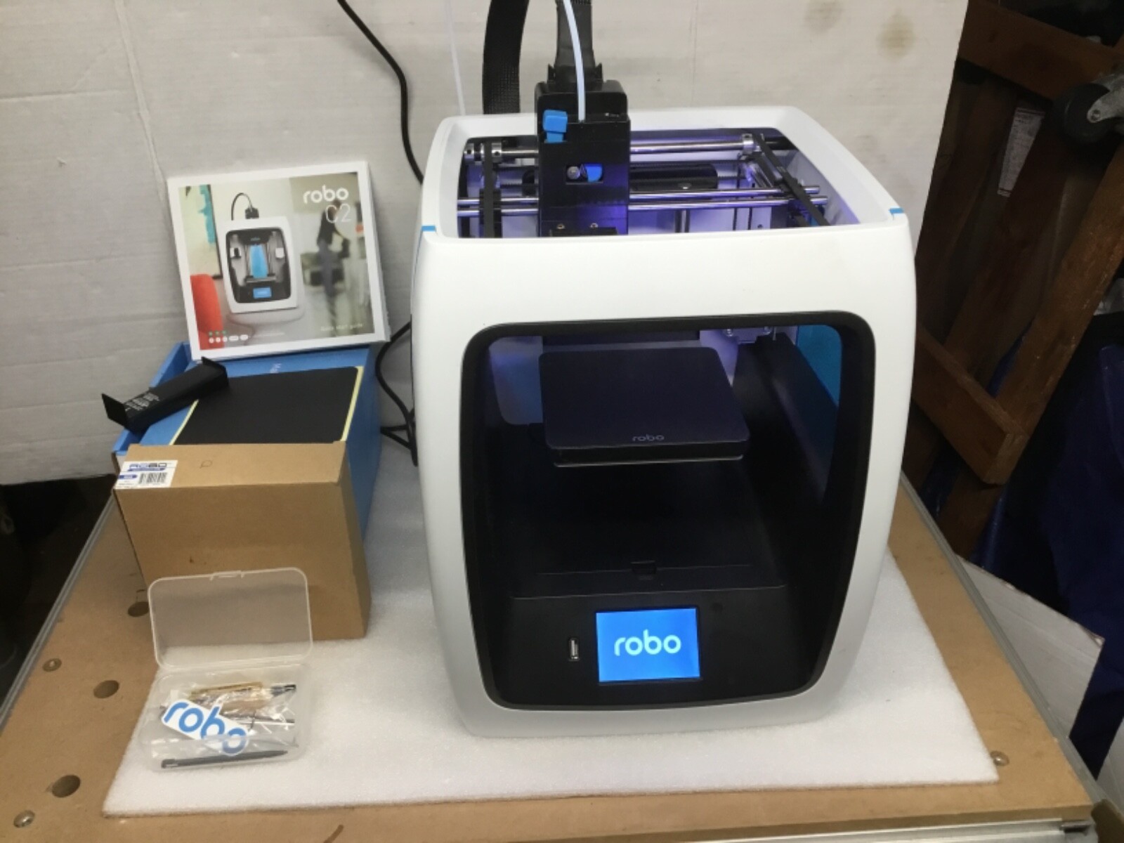 Robo C2 3D Printer A1-0007-000 WiFi USB .STL 5x5x6” As Great Conditio  “ READ “”