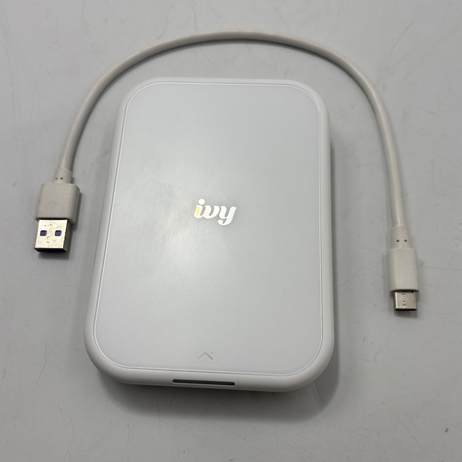 Canon - IVY 2 Mini Photo Printer - Pure White HTF With 6 Sheets Pv223