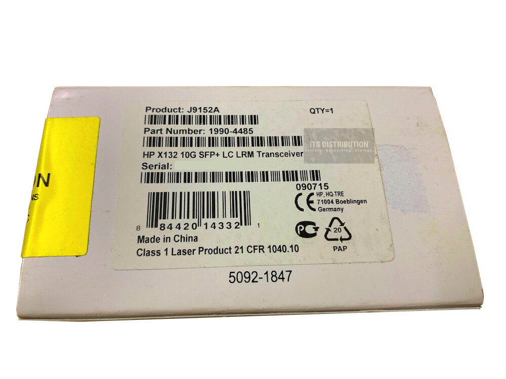 J9152A I Genuine Open Box HP X132 10G SFP+ LC LRM Transceiver