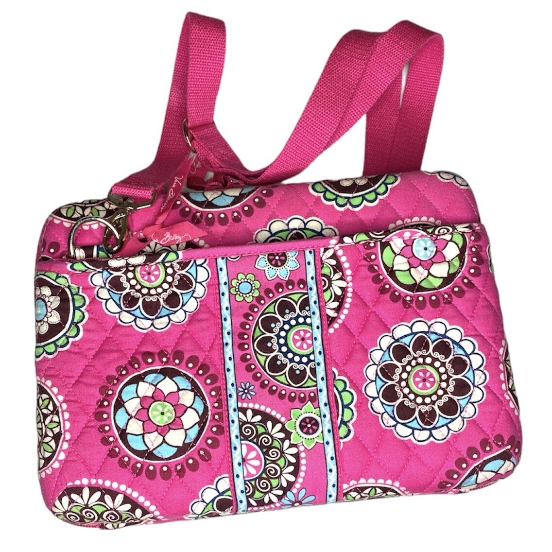 Vera Bradley Hard Shell Quilted Pink Geometric Patterned Travel Tablet Case