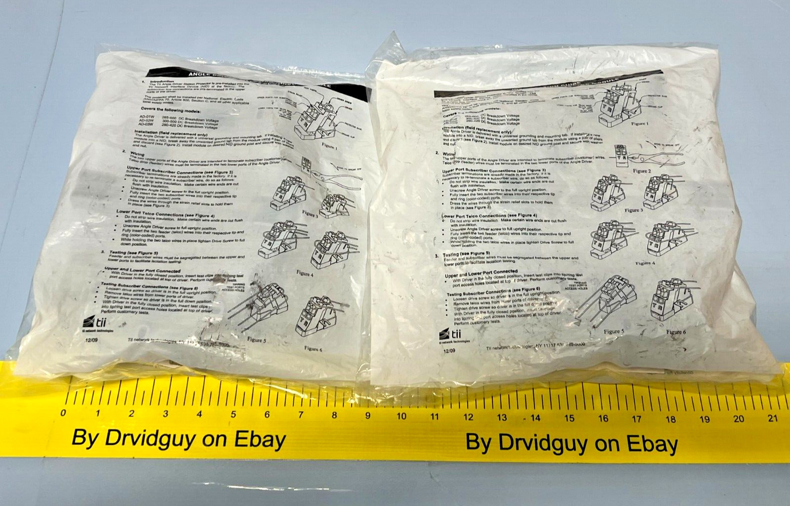 QTY 2 Tii Tech 3-Line Broadband Outdoor Network Interface Devices; 3711H-78-1I00