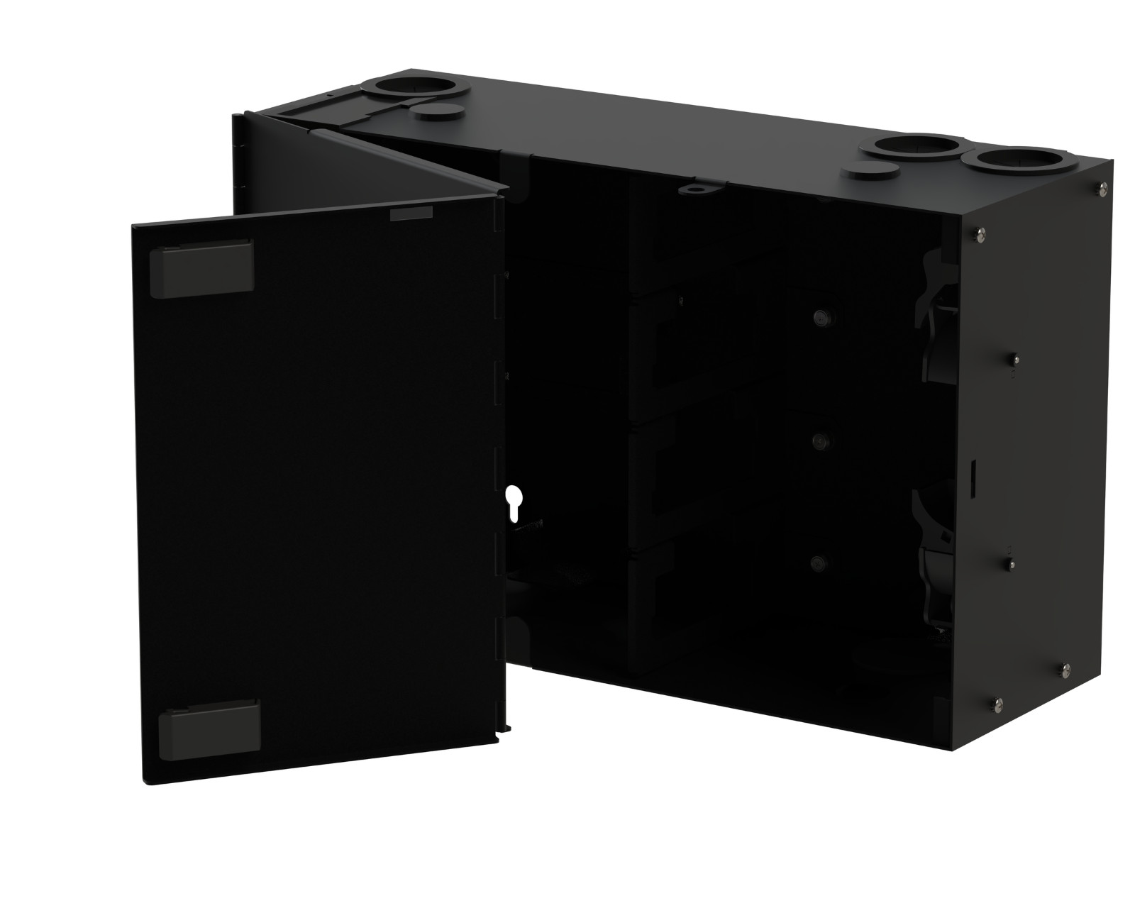 NEW Belden AX106817 FiberExpress UHD Wall-Mount Fiber Optic Patch Panel Black