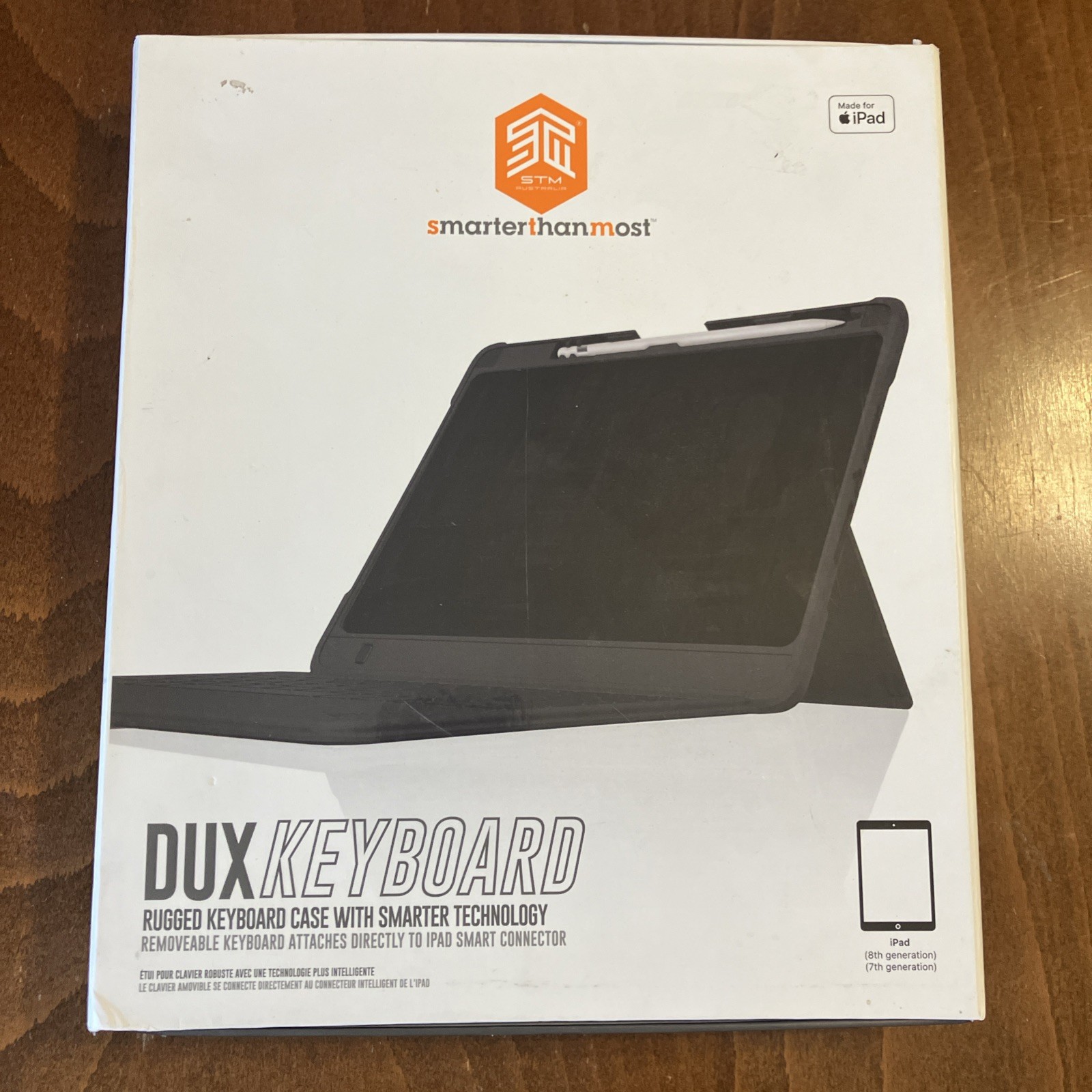 STM Dux Keyboard Case iPad 7th 8th Gen 10.2 Smart Connector STM-226-317JU-01