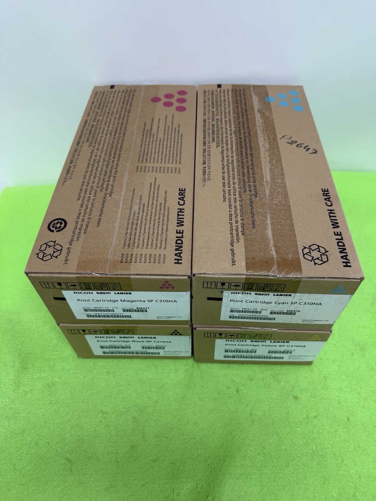 NEW SEALED SET OF 4 Ricoh SP C310HA MYCB 406475 406476 406477 406478