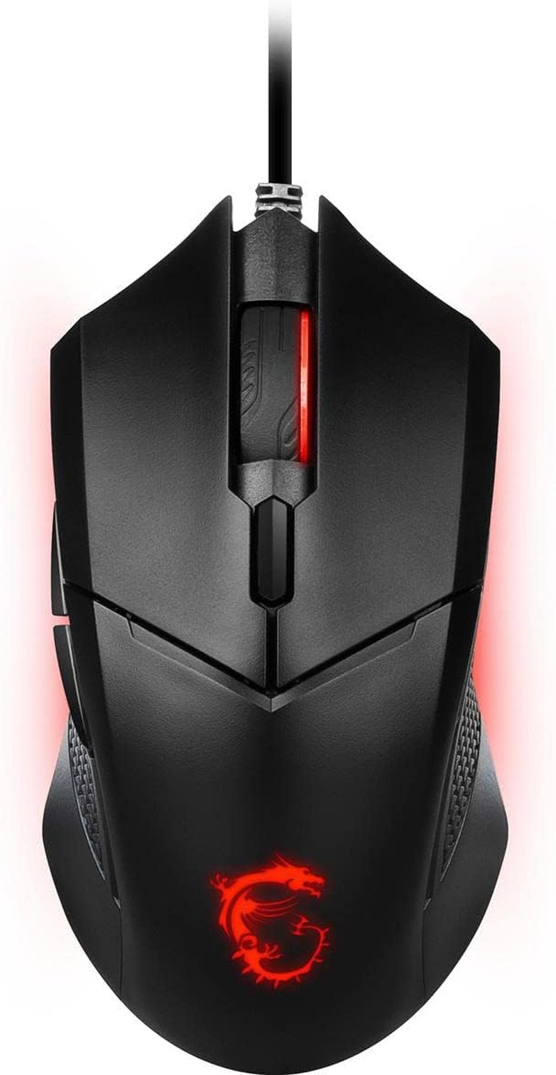 Msi Clutch GM08 Gaming Mouse, 4200 DPI, Optical Sensor, 3 Adjustable Weights, Re