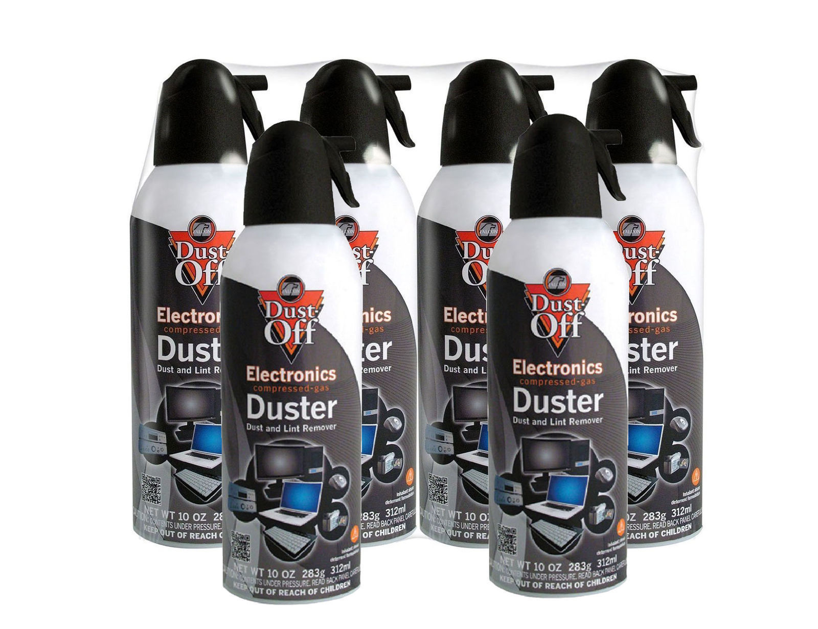 Falcon Dust-Off 10oz Professional Safety Compressed Air Duster 6-PACK BRAND NEW