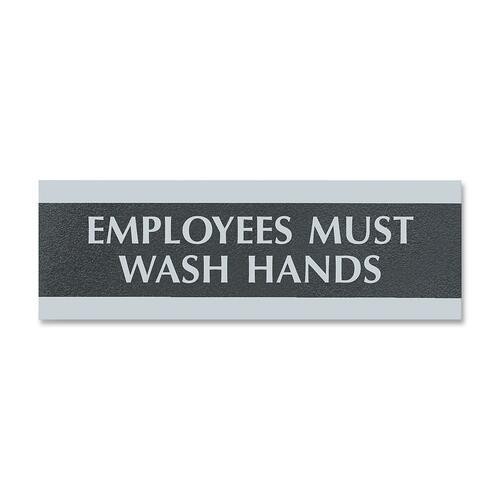 U.S. Stamp & Sign Employees Must Wash Hands Sign 4782