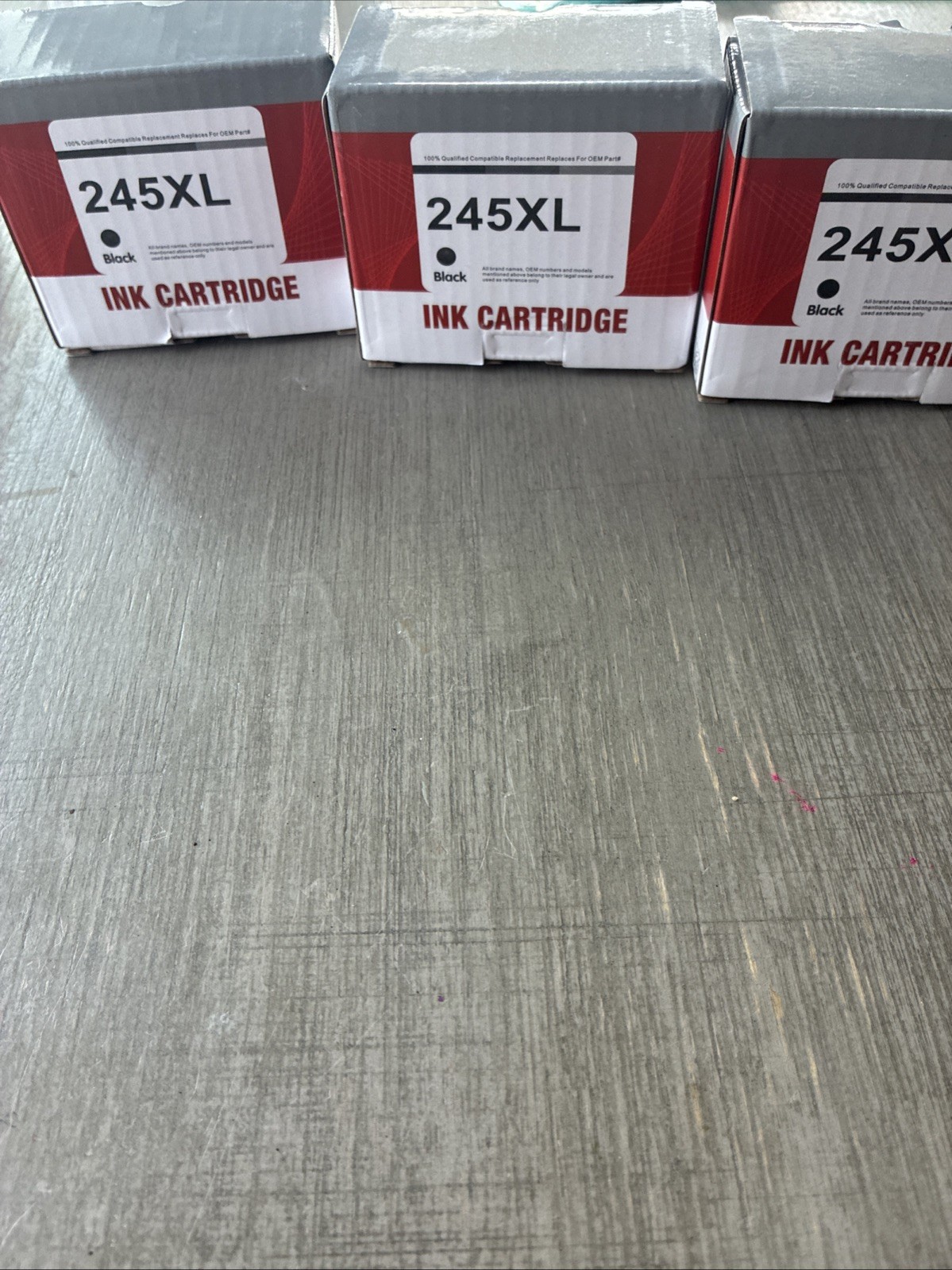 Three New 245XL Black Ink Cartridge