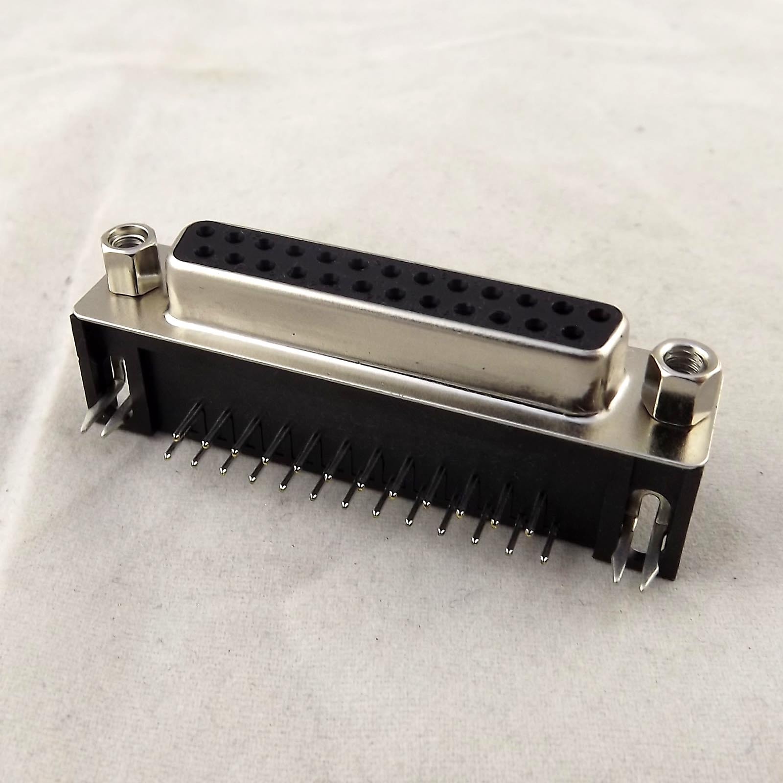 5x D-SUB DB25 25Pin 2 Rows Female Right Angle PCB Solder Cable Adapter Connector