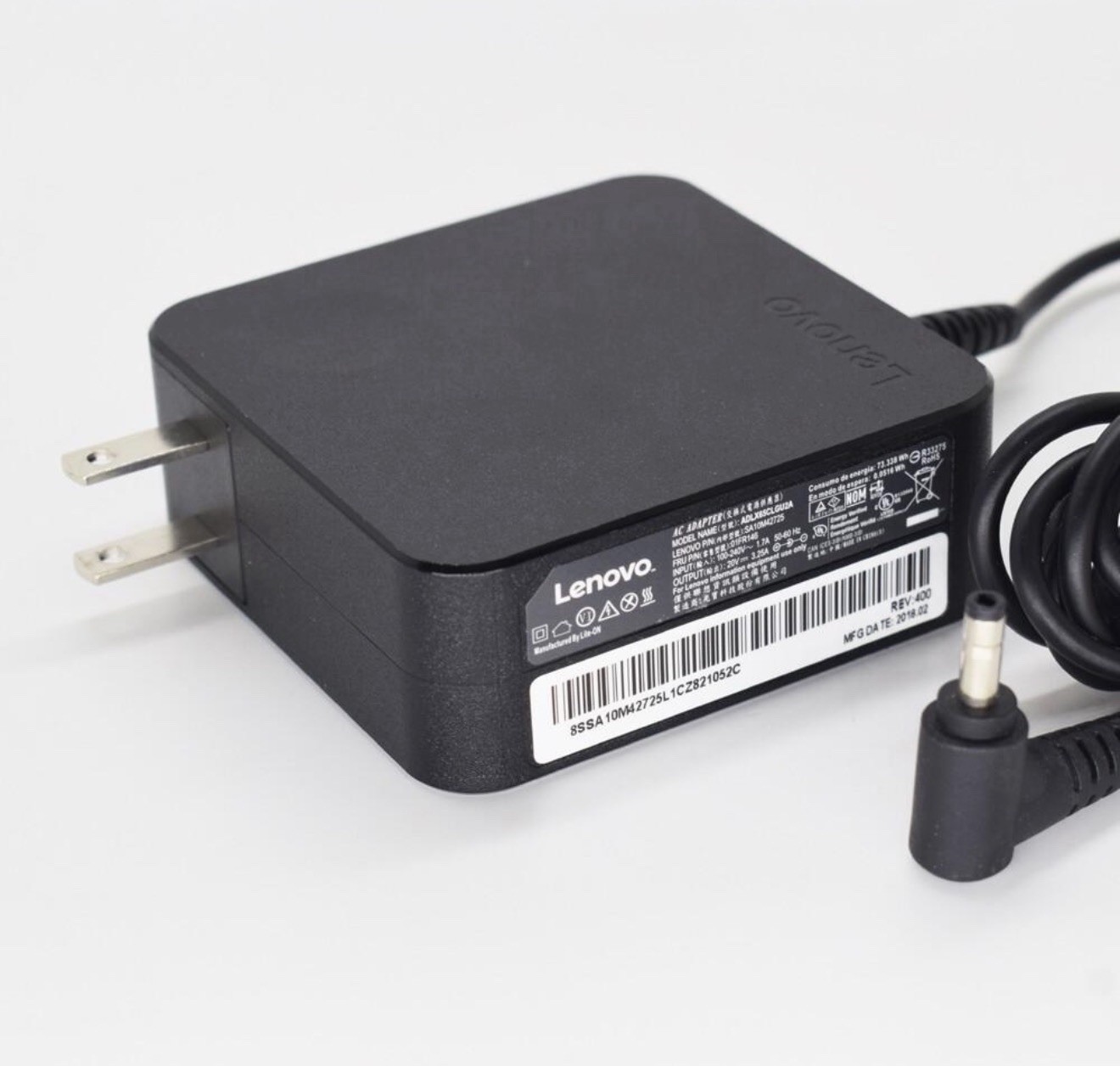 Lot of 20 Lenovo 65W OEM Laptop Power Adapters SA10M42725 US Plug