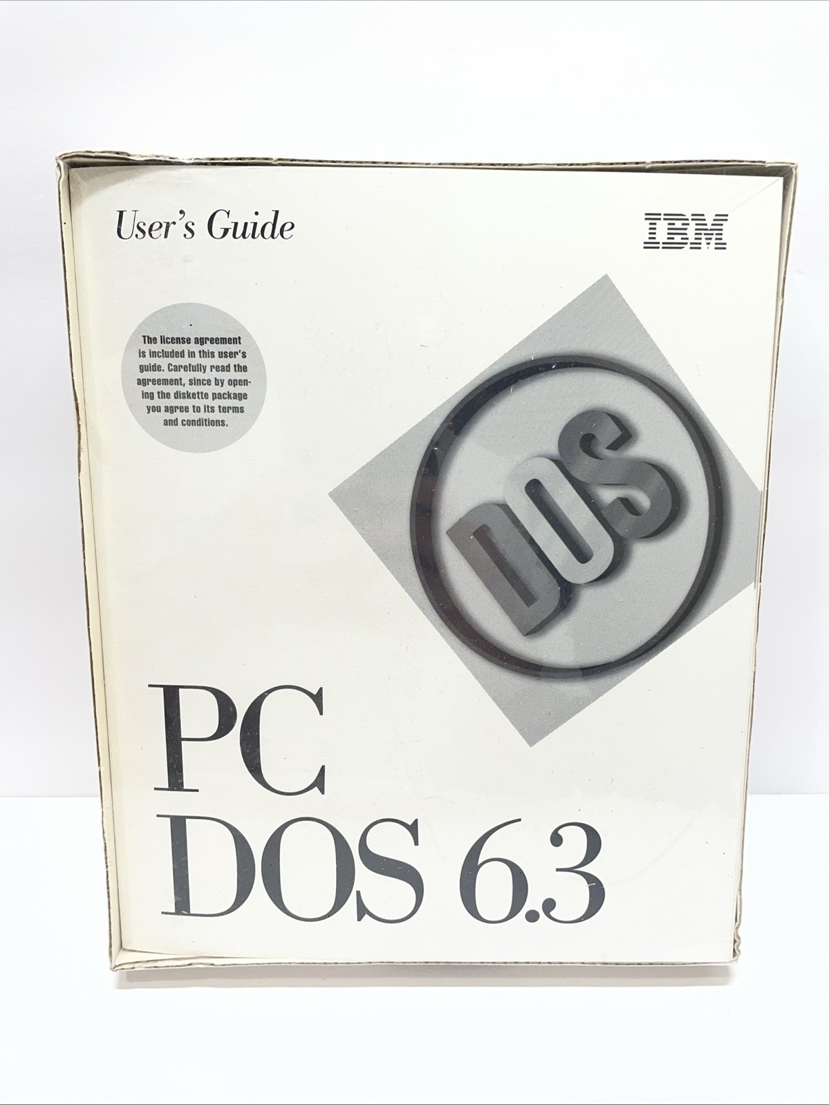 Vintage IBM PC DOS 6.3 User's Guide New Sealed