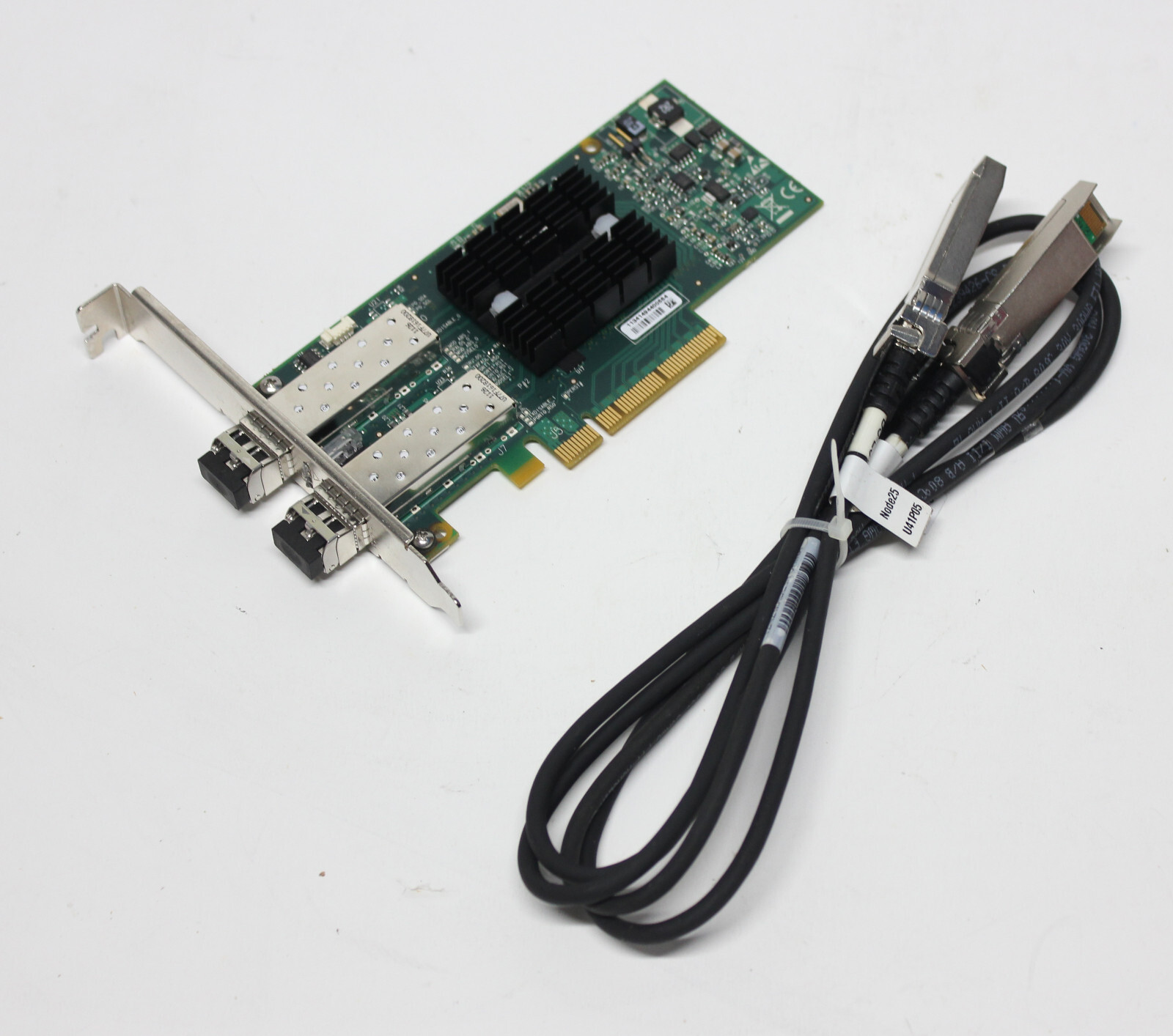 Mellanox ConnectX-2 MNPH29D-XTR Dual-Port 10GB SFP+ PCIe Card High Profile+Cable