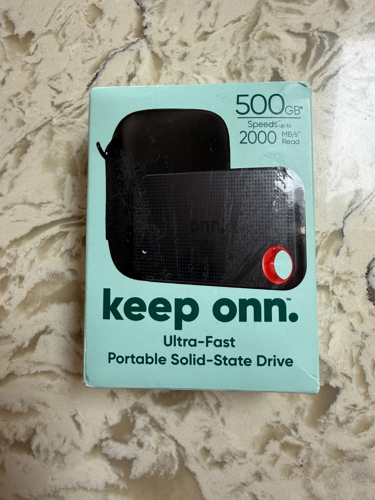 onn. 500 GB Ultra-Fast Portable Solid-State Drive 2000MB/s