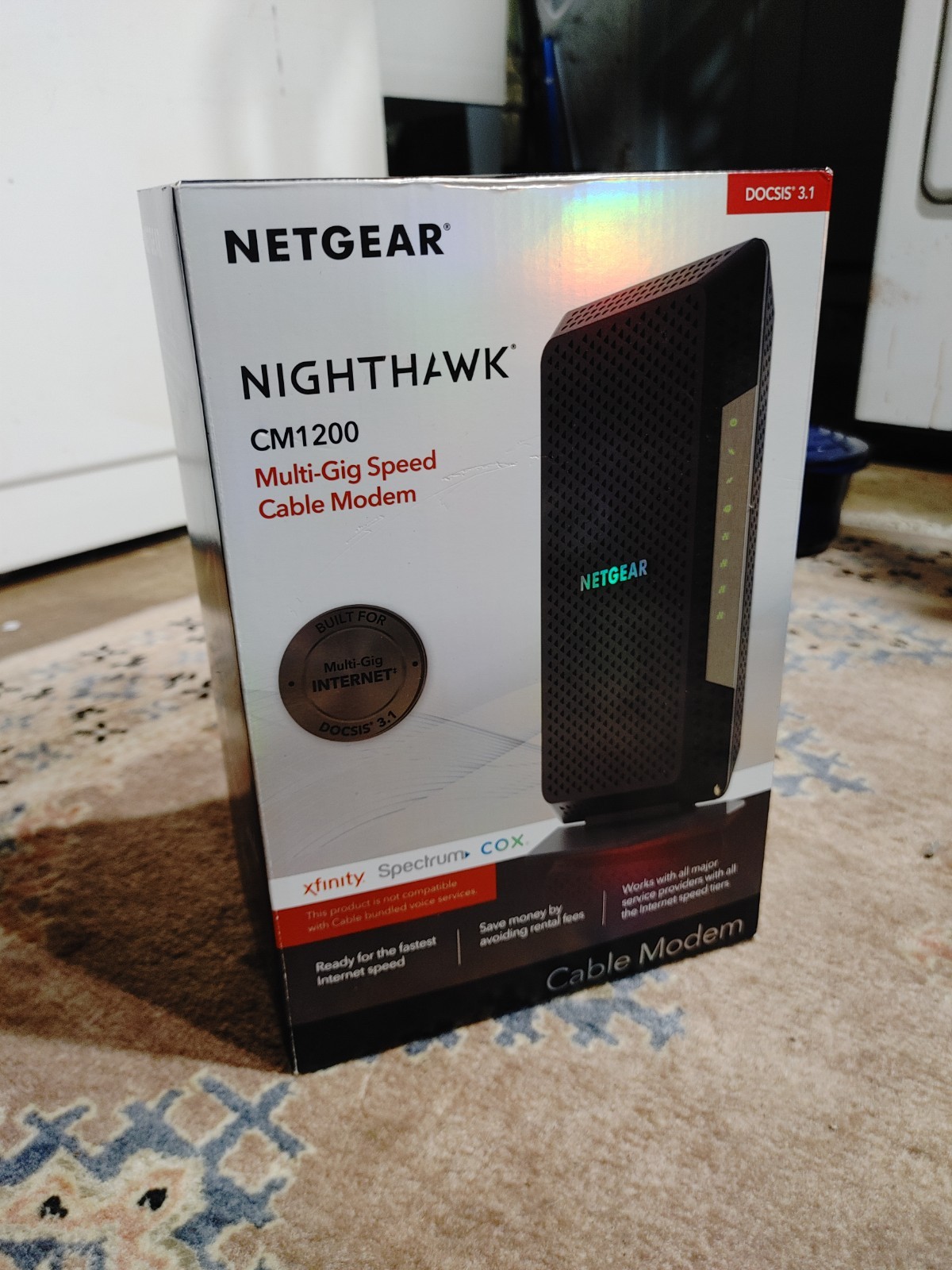 NETGEAR Nighthawk CM1200-100NAS DOCSIS 3.1 Cable Modem UNUSED