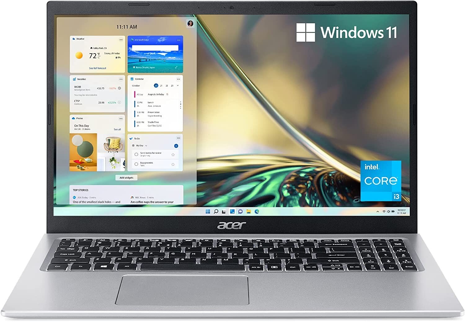 Acer Aspire 5 Slim 15.6"FHD IPS Laptop Intel i3-1115G4 Dual Core 20GB DDR4 512GB