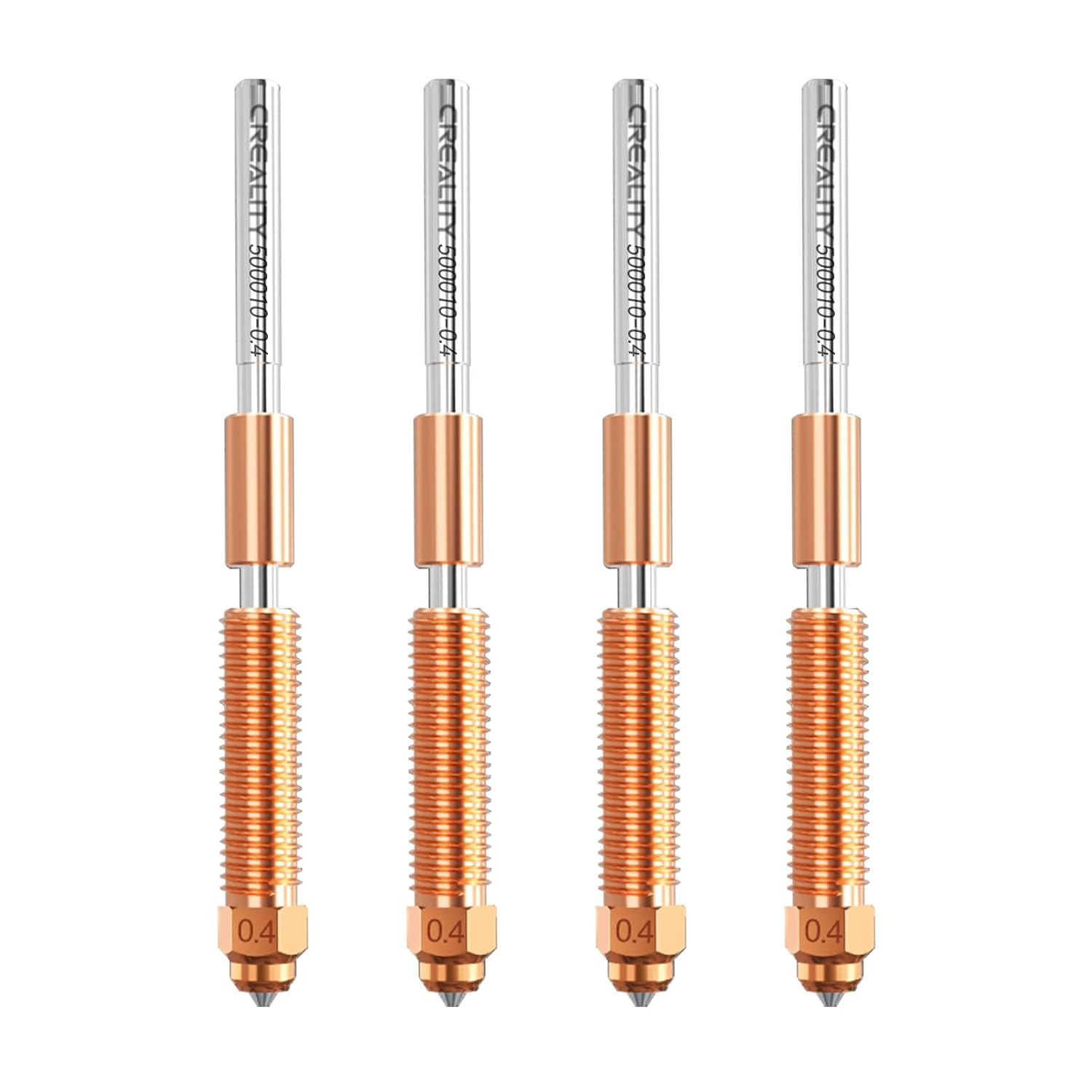 K2 plus Nozzle, 0.4Mm 4 PCS Quick-Swap 3D Printer Nozzle Copper Alloy