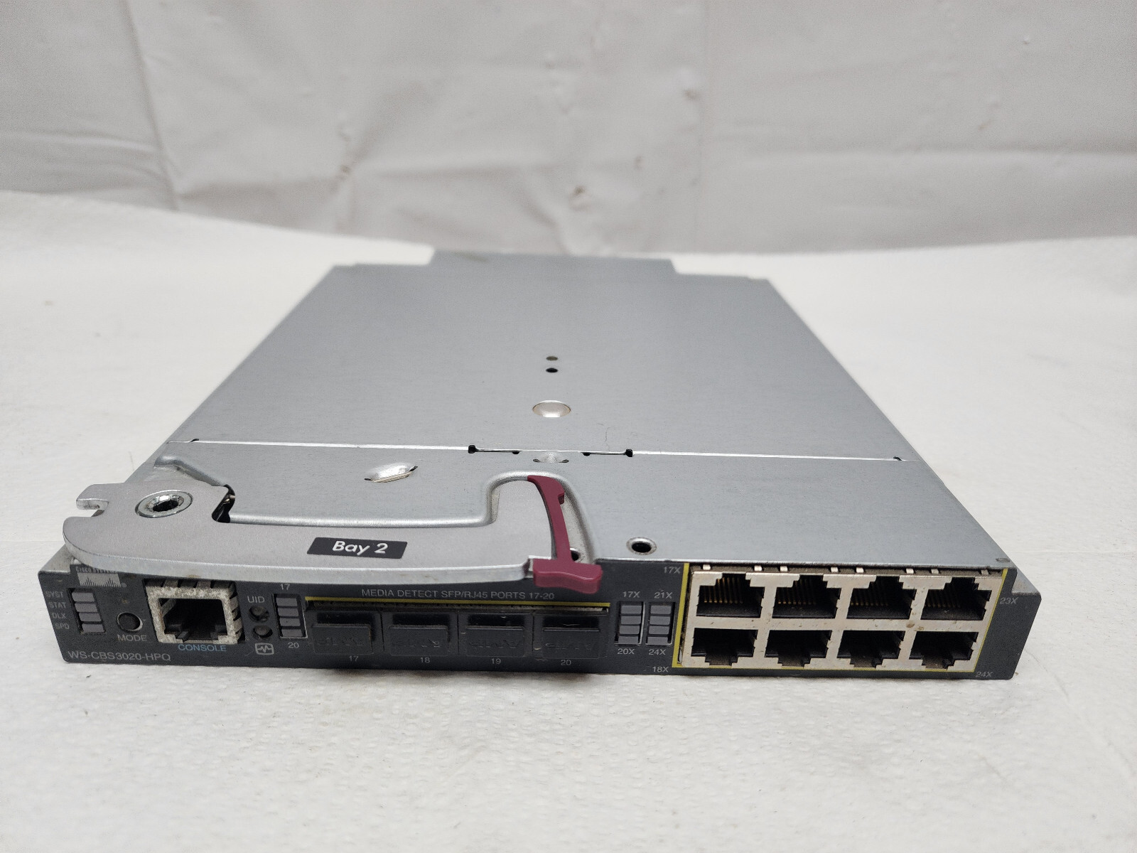 Cisco Catalyst WS-CBS3020-HPQ V02 Blade Switch Module - Good Condition - Used