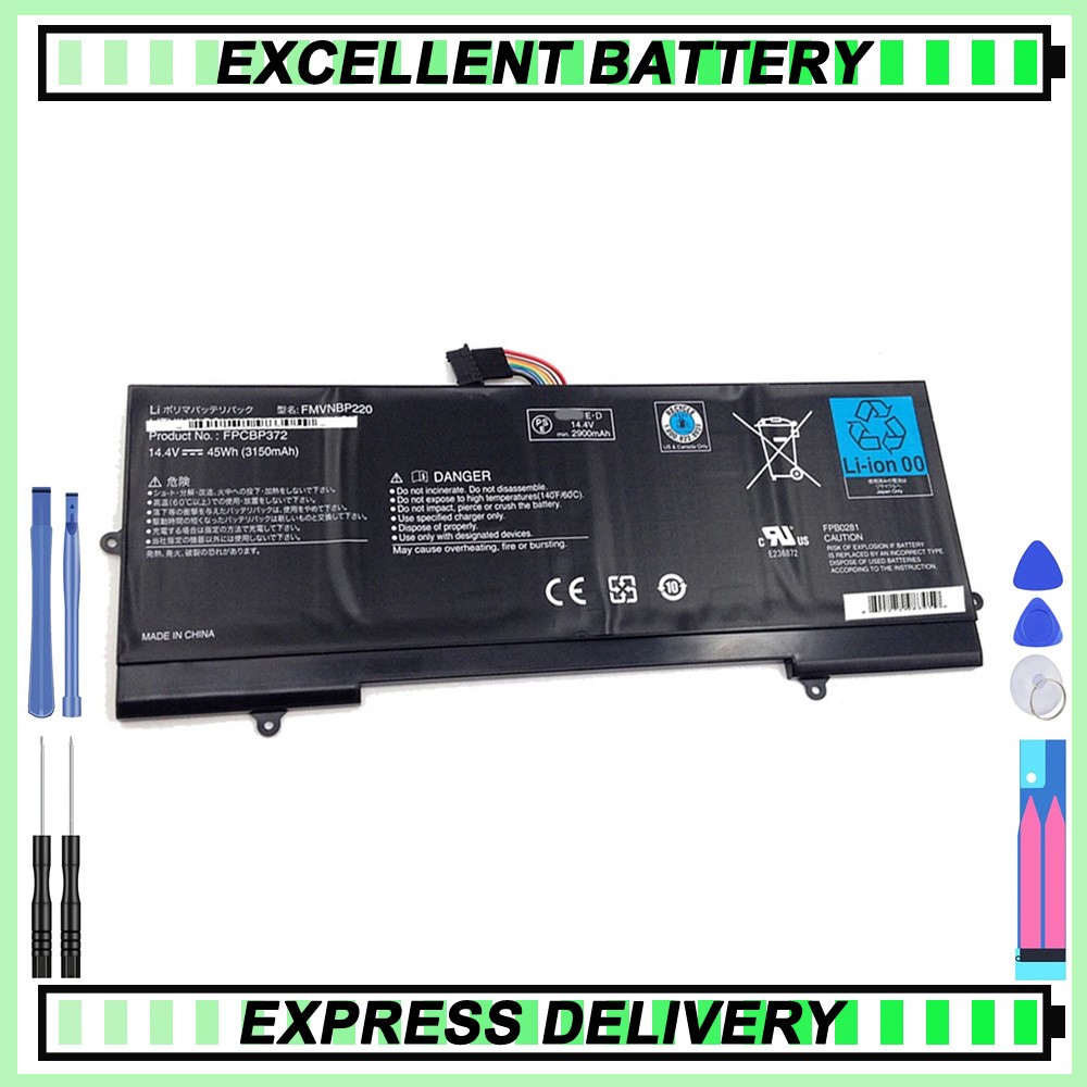 Laptop Battery FMVNBP220 FPCBP372 FPB0281 For Fujitsu Lifebook U772 New