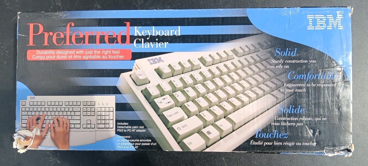 IBM White Preferred Keyboard 28L3584 Wired Keyboard PS2