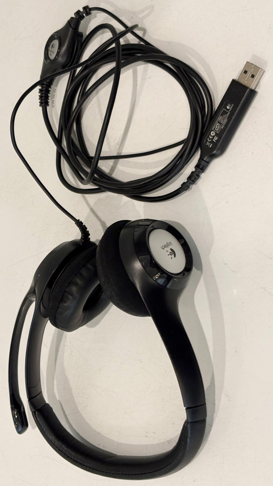 Logitech Clear Chat Comfort USB Noise Cancelling Headset Black A-00009