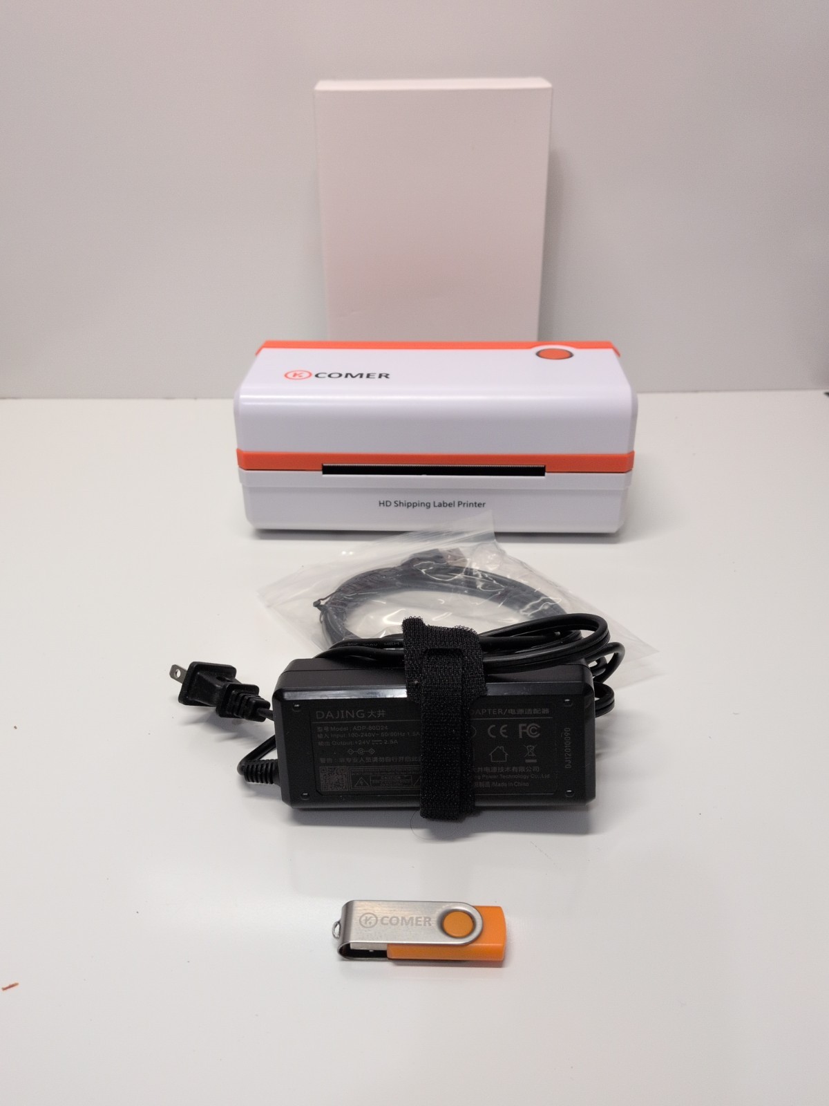 K COMER RX106HD Thermal Label Printer 4x6 Shipping Label Printer Heavy Duty 