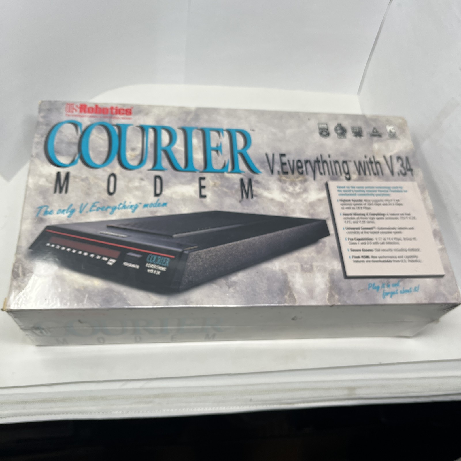 U.S. Robotics Courier V.Everything with V.34 Modem - New Sealed Vintage Dial-Up