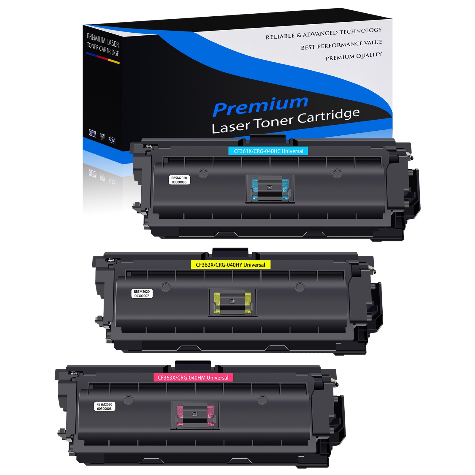 3PK Toner Set CF361X 362X 363X for HP 508X Color LaserJet M577dn M577f M577 MFP