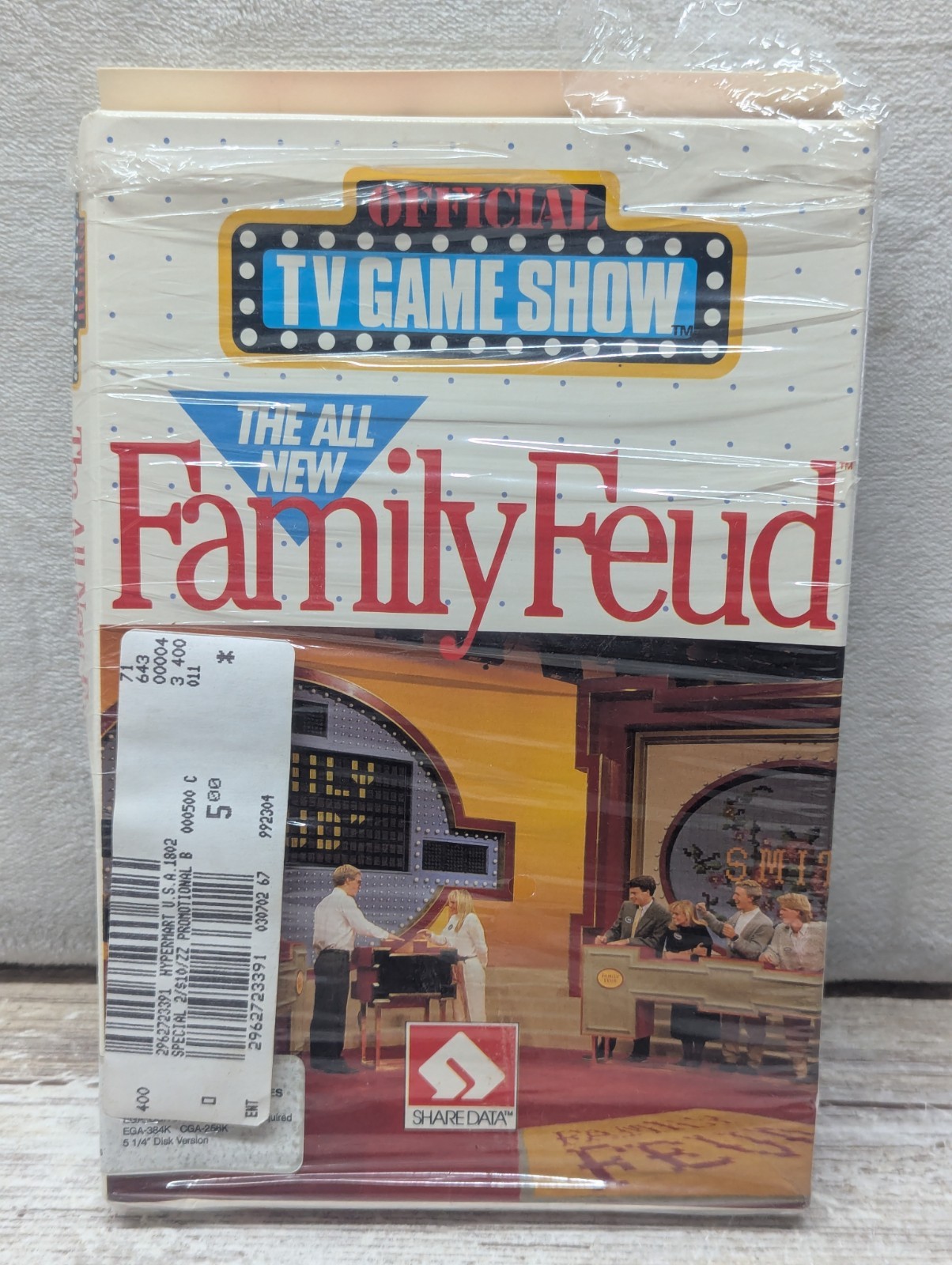 The All New Family Feud Official TV Game Show (IBM, Tandy, 1989) Box Only 