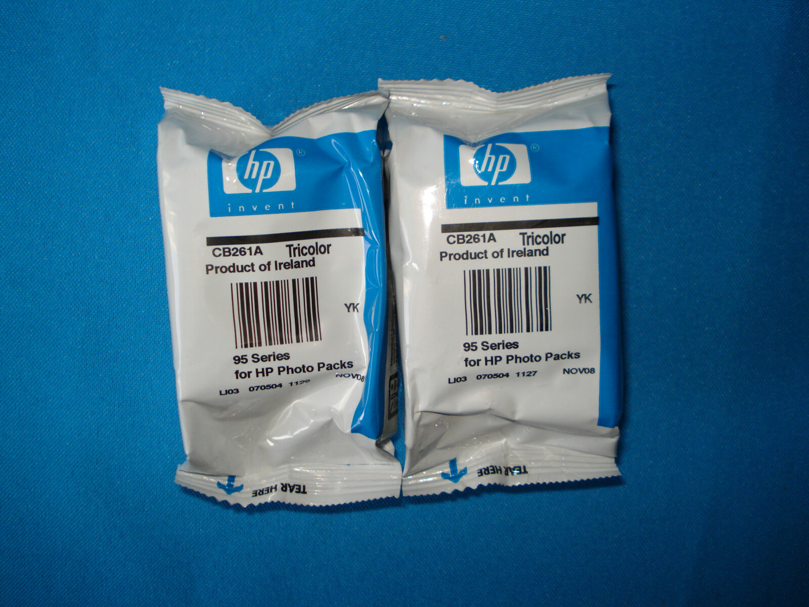 HP 95 Ink Cartridge Tri-color CB261A Expiration Unknown Lot of 2