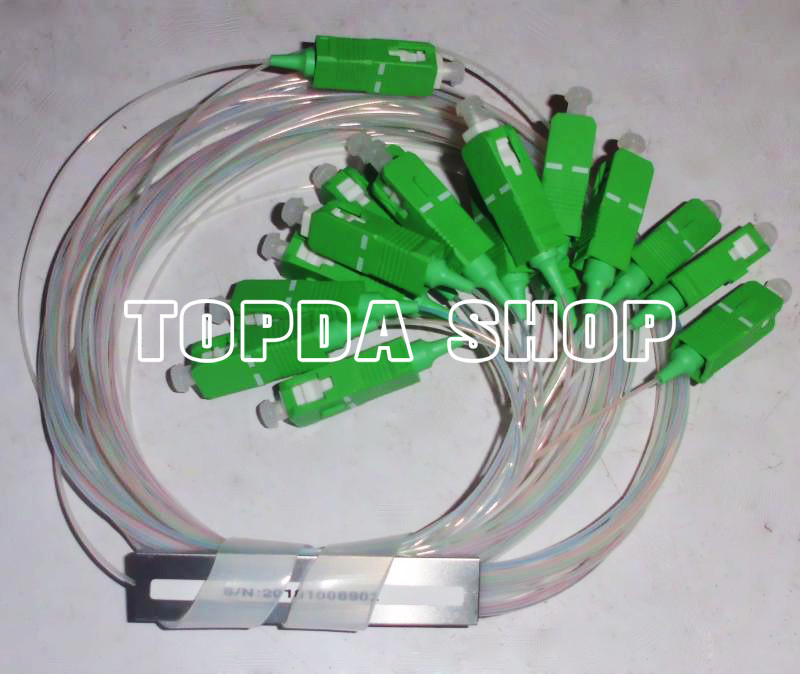 1PC 1:8 PLC splitter fiber splitter with SC/APC Connector#SS