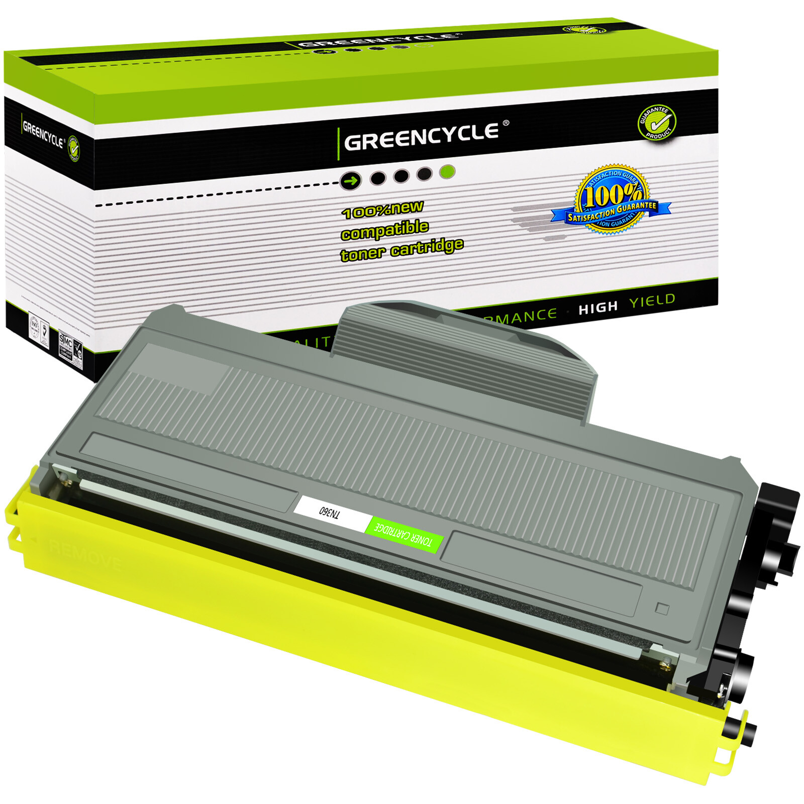 GREENCYCLE TN360 Toner Cartridge Fits For Brother TN330 DCP-7030 DCP-7040 7045N