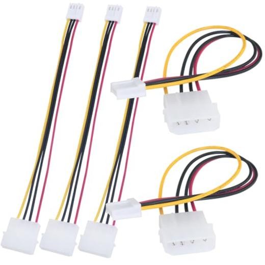 5PCS Large 4Pin to Small 4Pin Power Cord IDE Power to Floppy Drive Power Cord