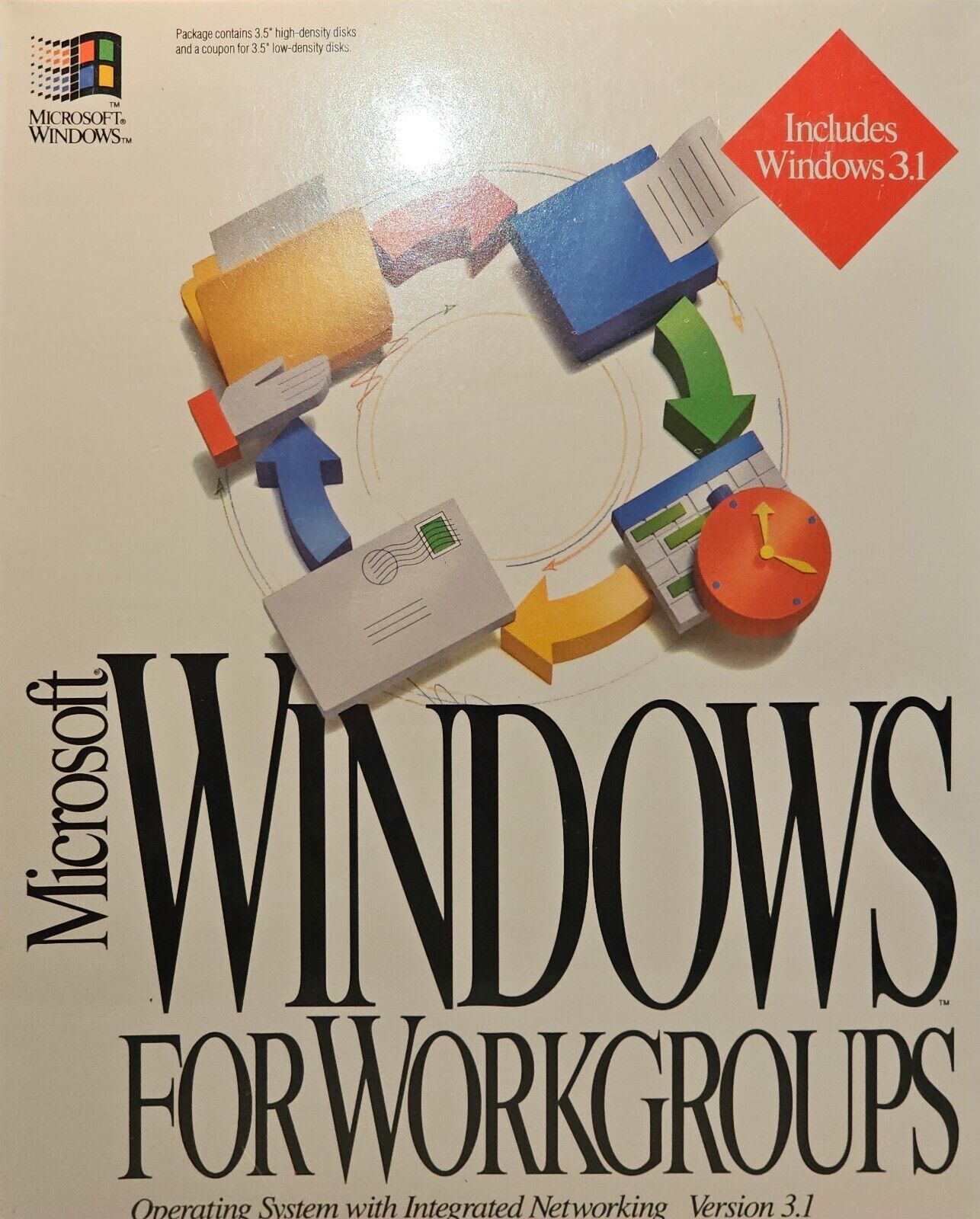 Microsoft Windows for Workgroups Version 3.1 Networking 3.5” Sealed NEW Genuine