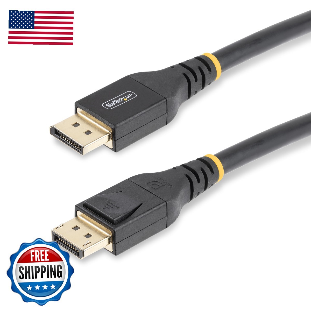 StarTech 50ft Active DisplayPort 1.4 Cable 8K 60Hz HDR10 4K 120Hz