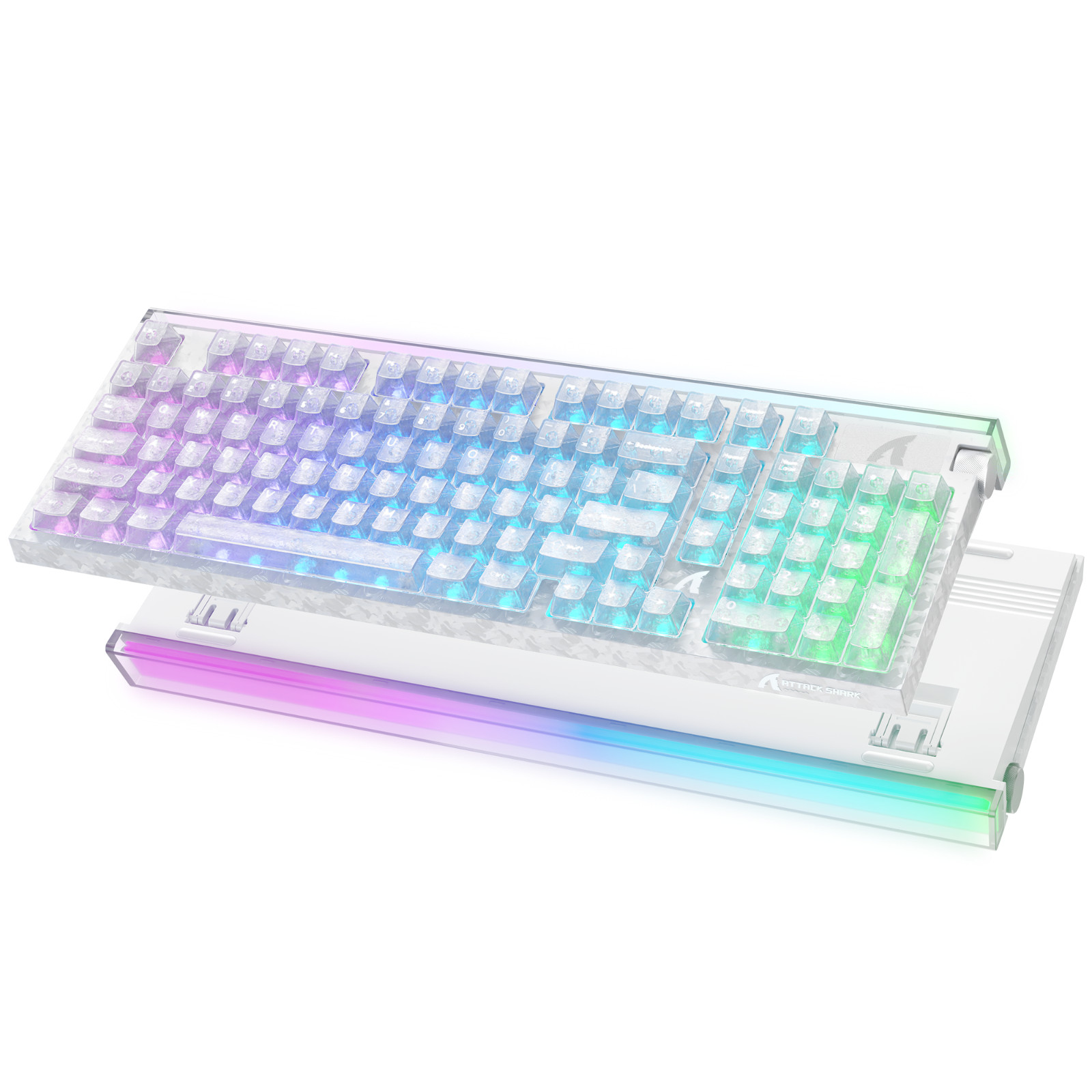 ATTACK SHARK R98 HE 8K Carbon Fiber Wired Gaming Magnetic Keyboard, RGB,CNC Knob